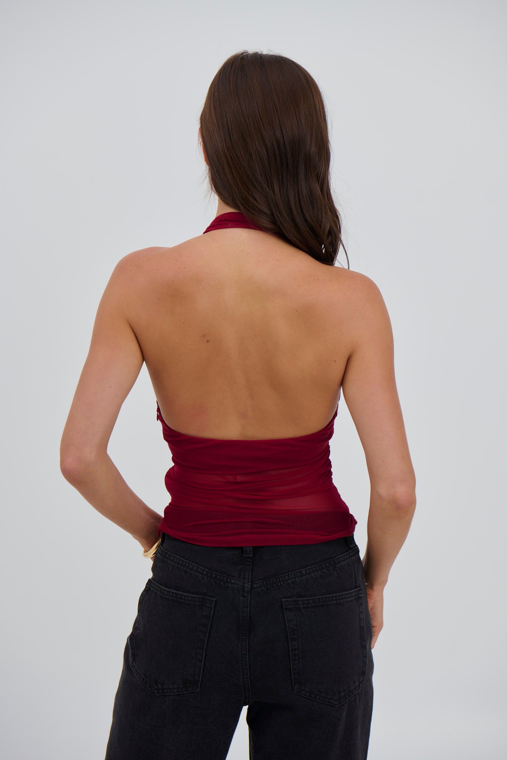 Luella Halter Top Wine - FINAL SALE