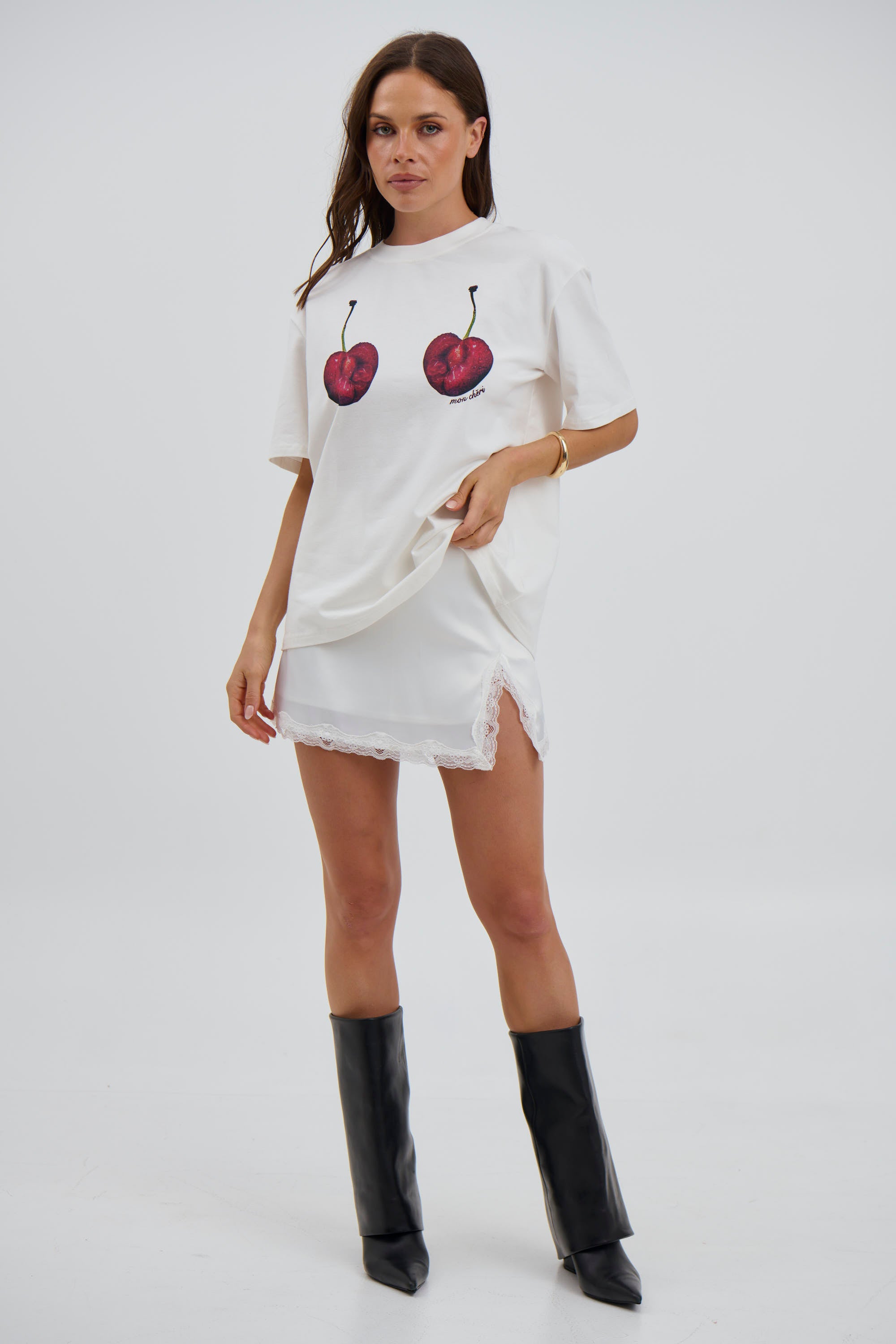 Harlo Lace Skirt White -FINAL SALE