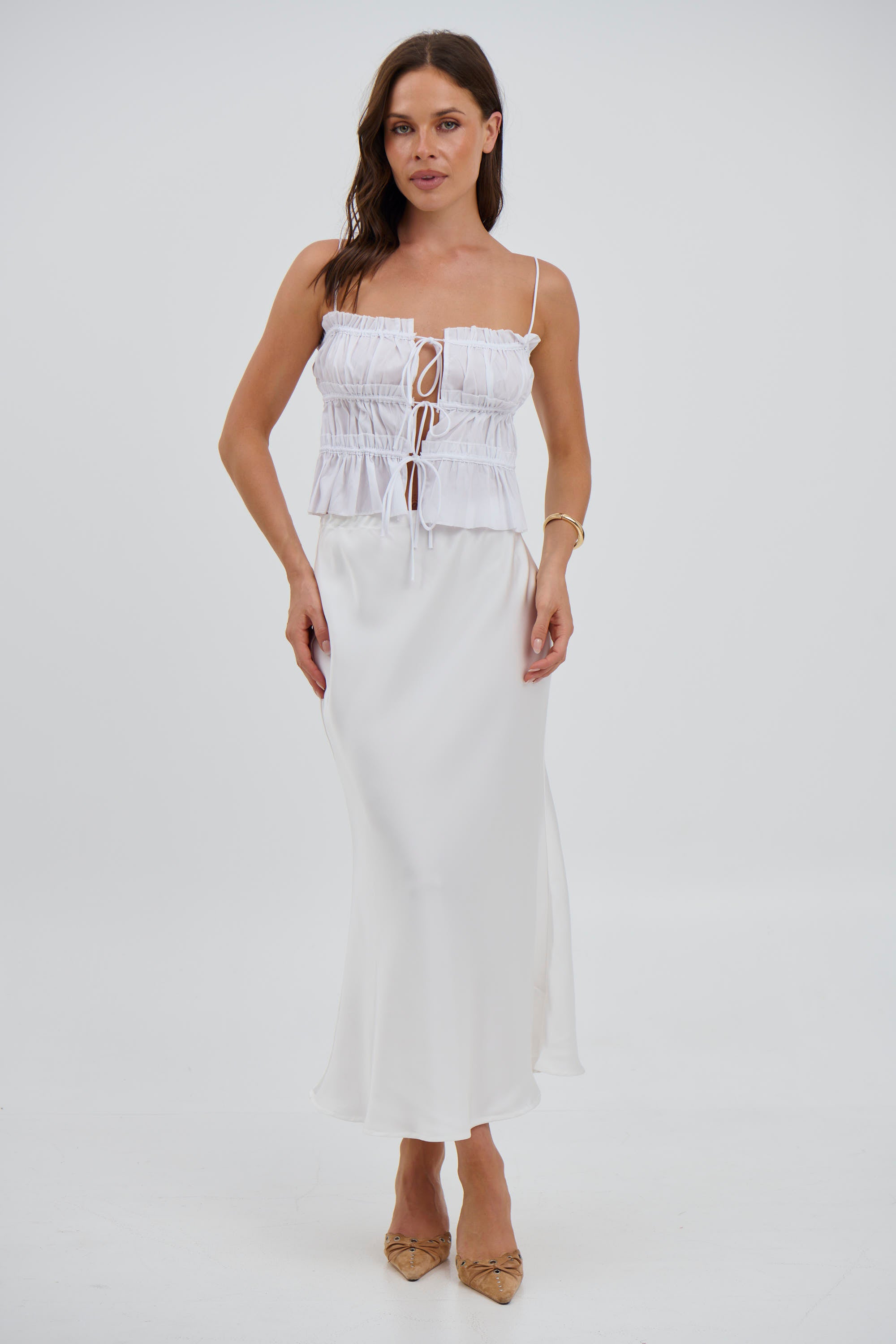 Dixie Crop White - FINAL SALE