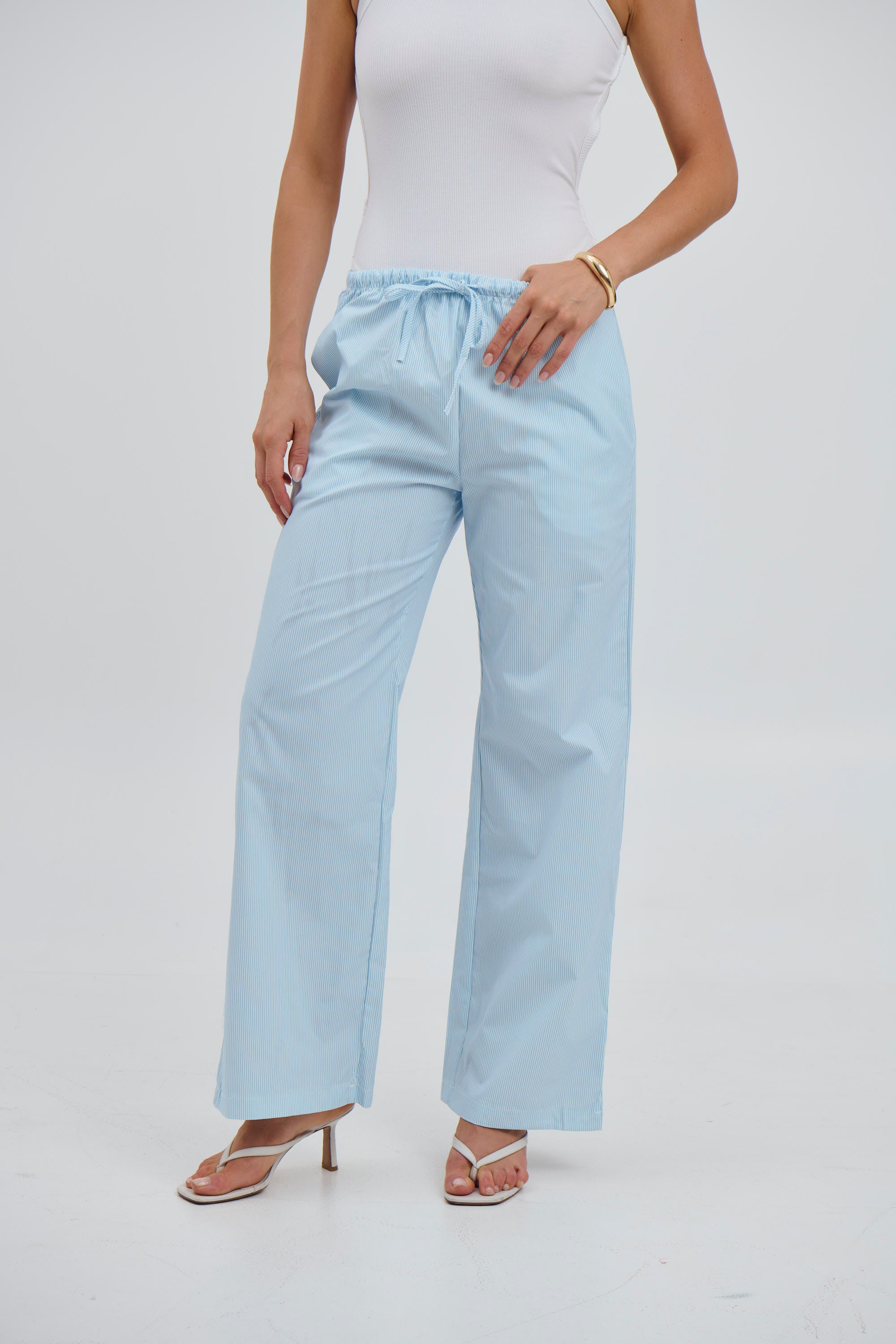 Xander Stripe Pant Blue - FINAL SALE