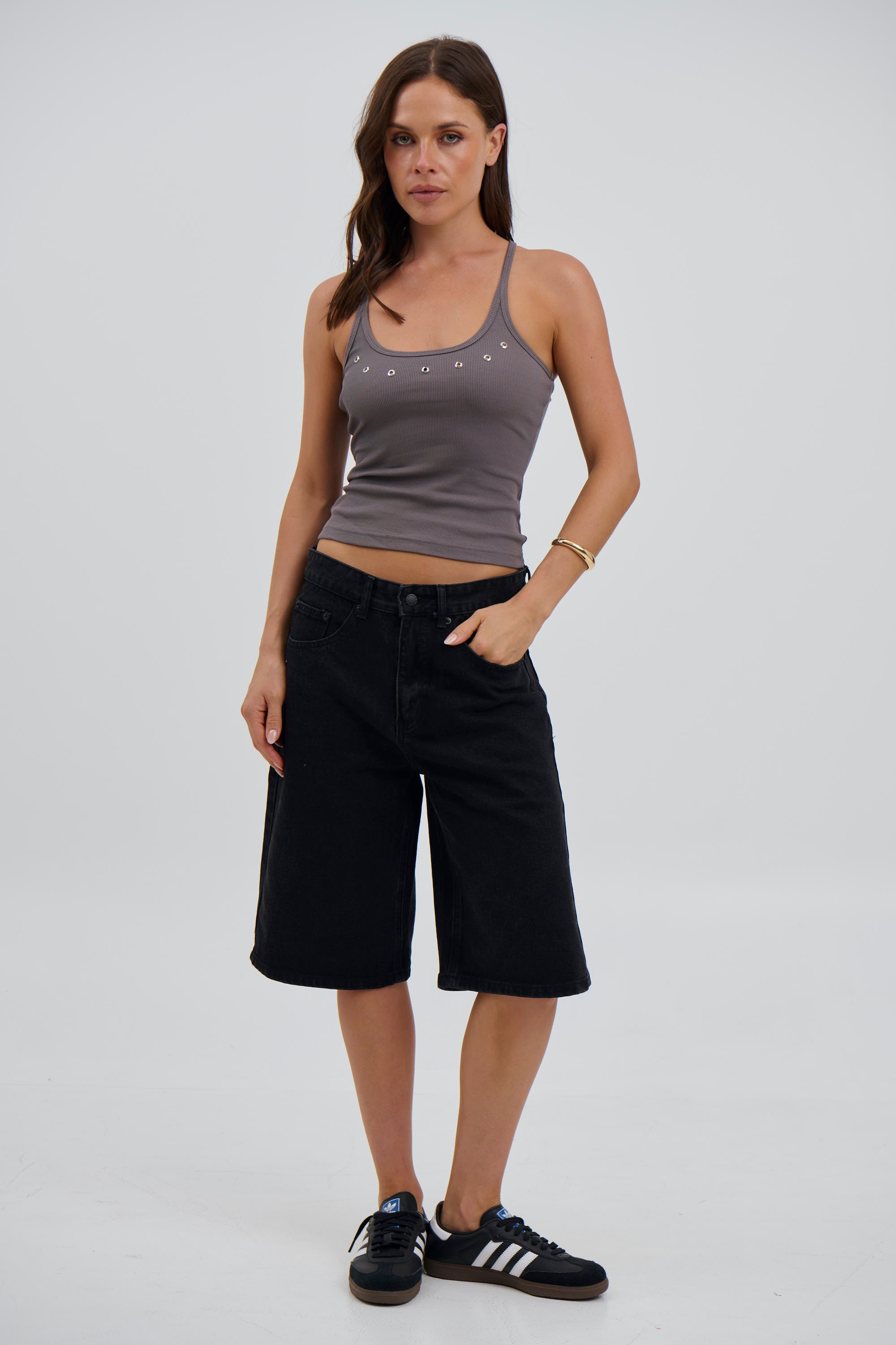 Perla Top Dark Grey - FINAL SALE