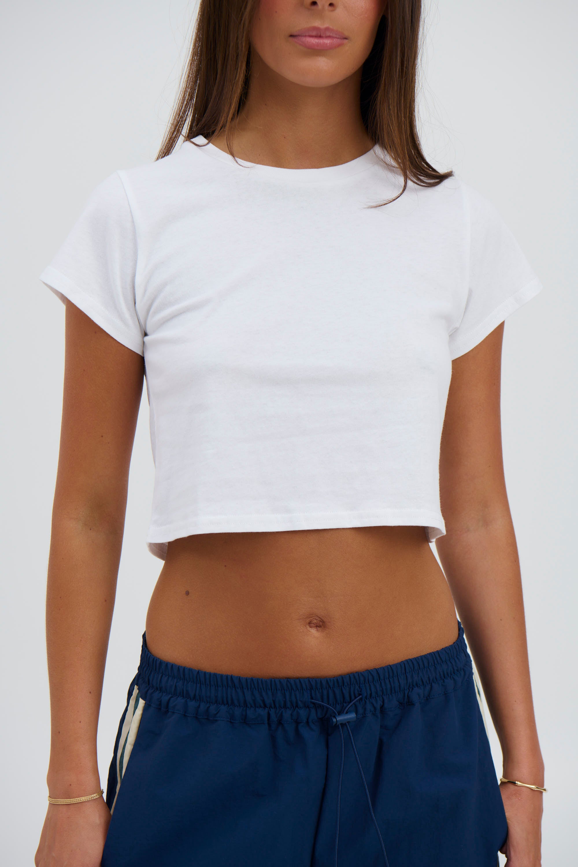 Corey Cropped T-Shirt White