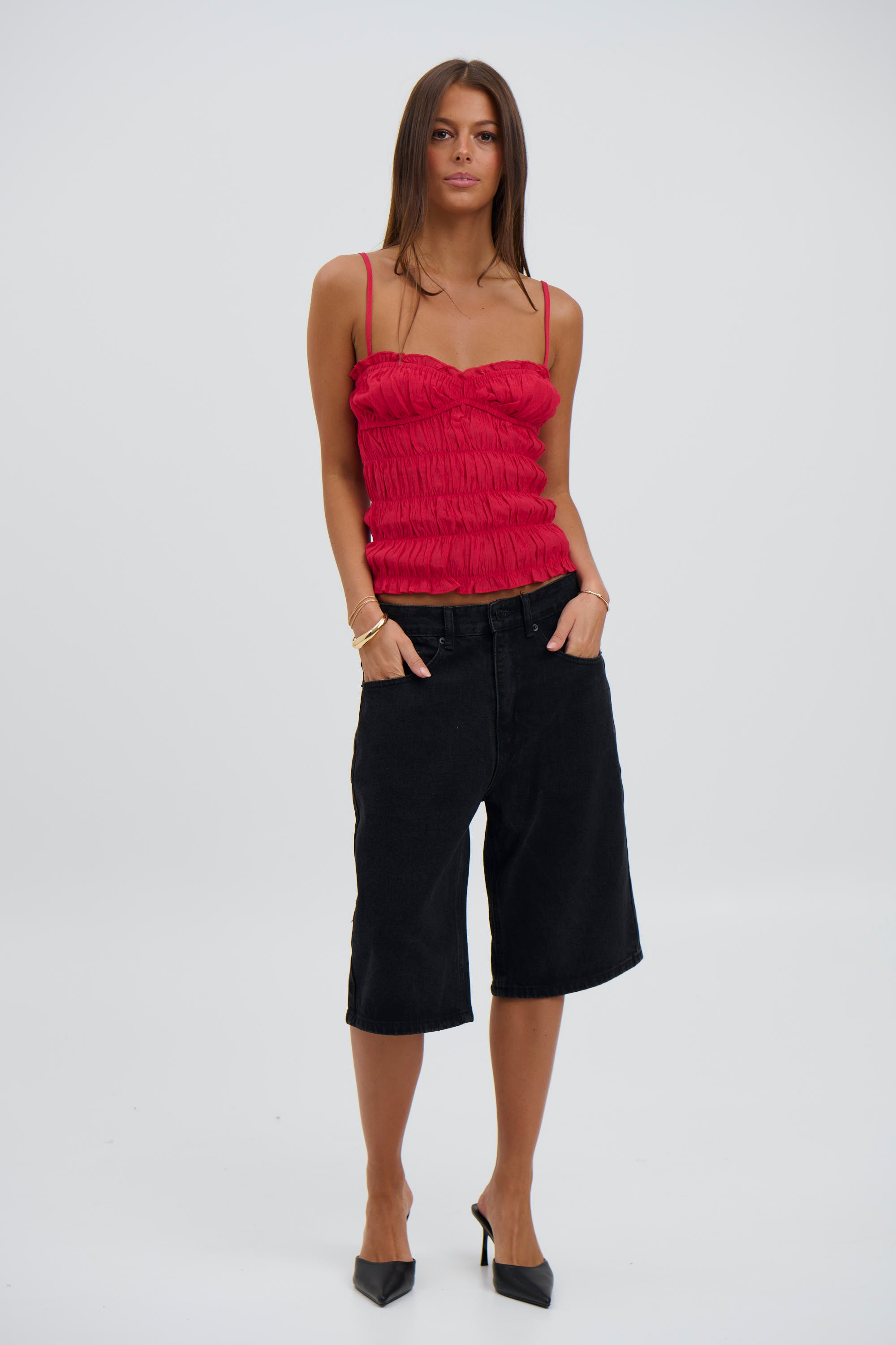 June Top - Cherry