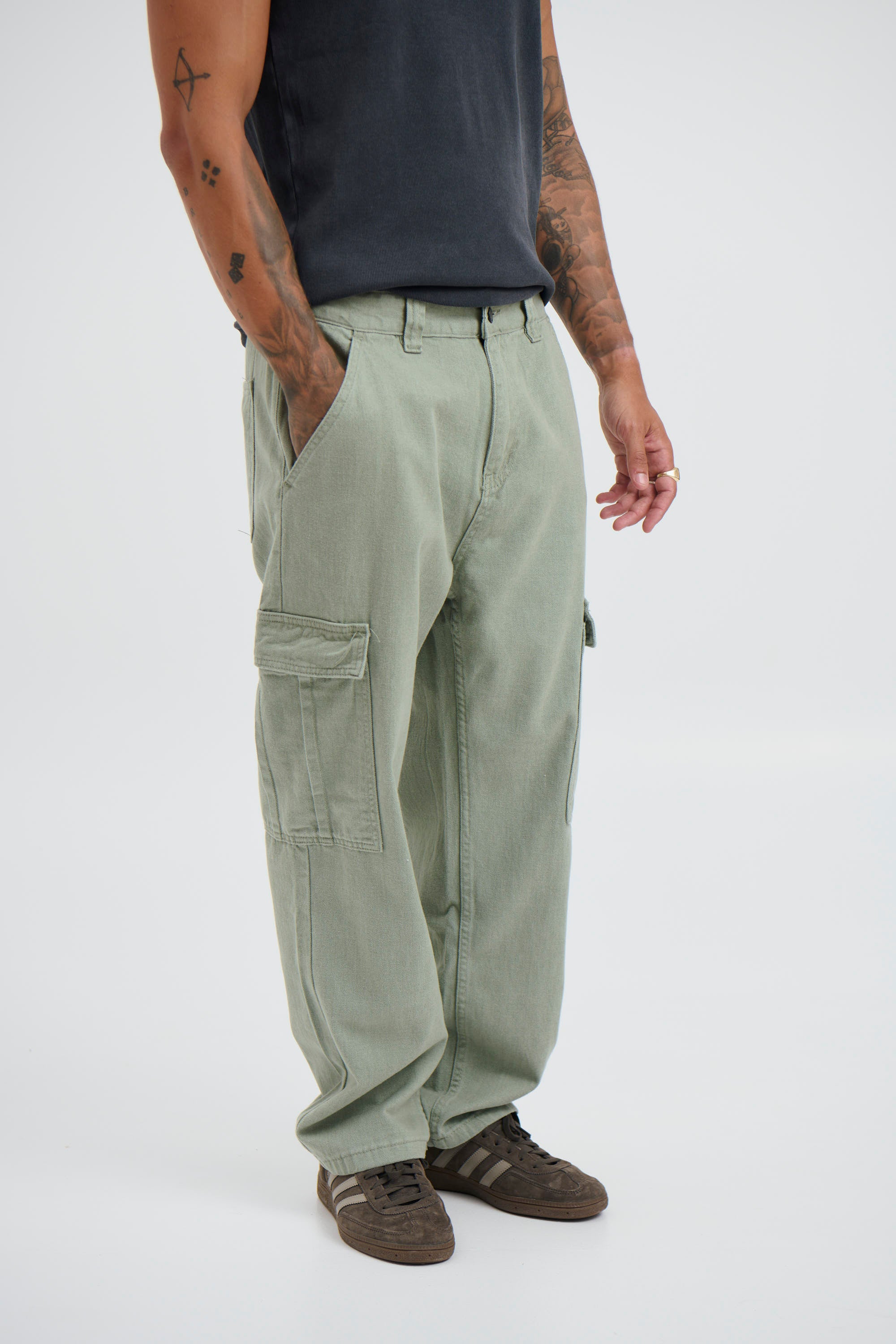 Ryder Baggy Pants Khaki