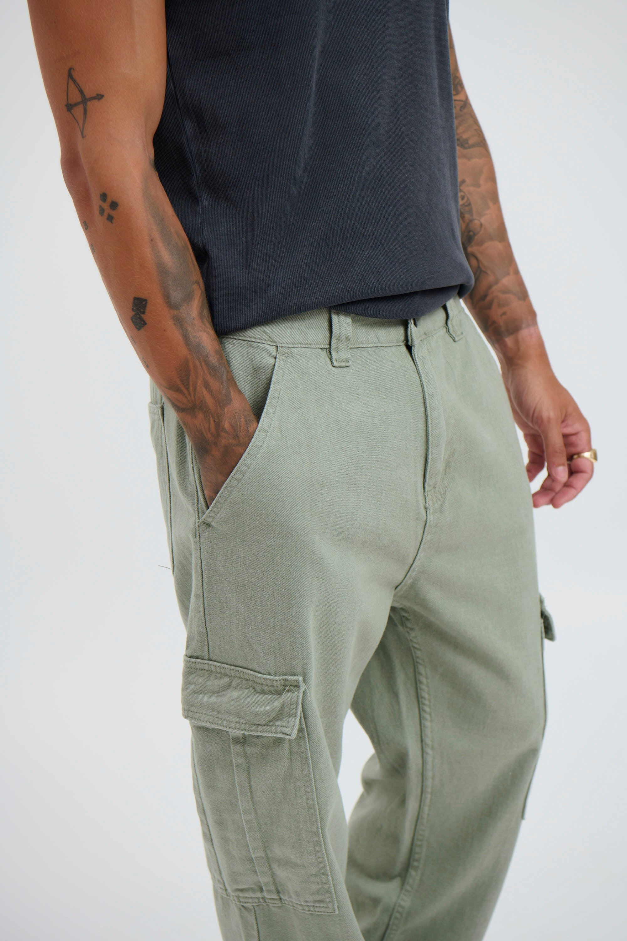 Ryder Baggy Pants Khaki