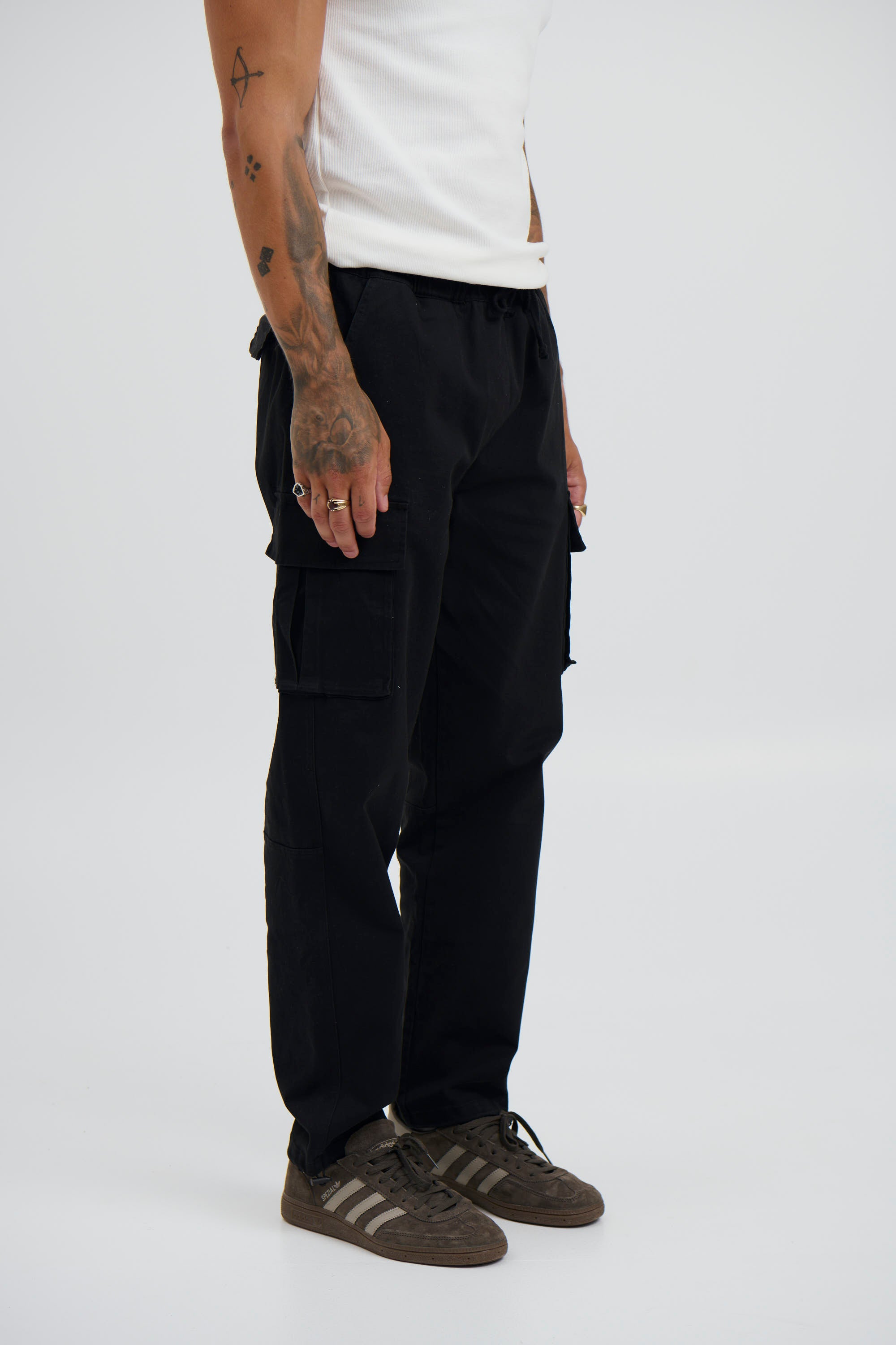 Relaxed Cargo Pant Black