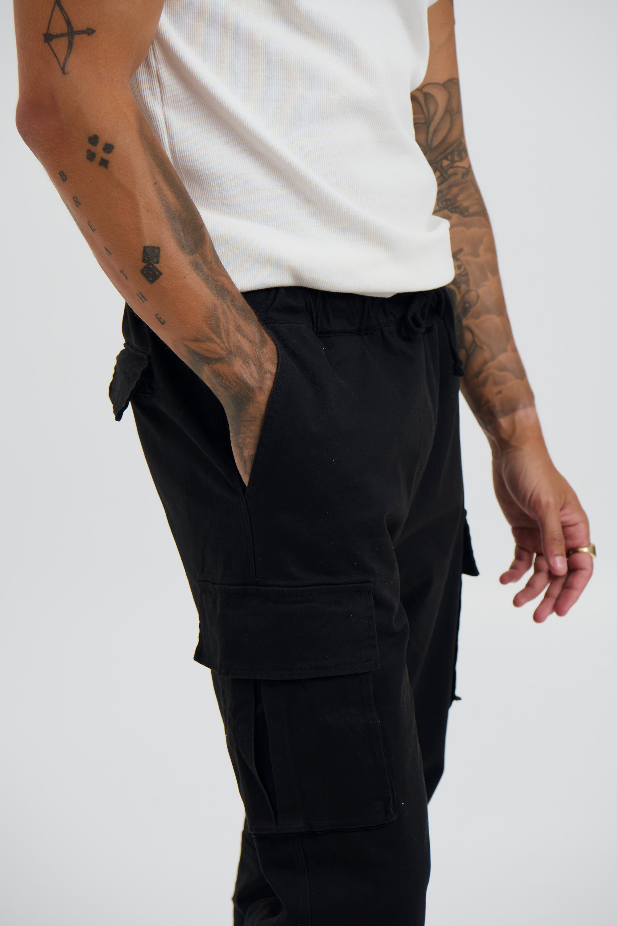 Relaxed Cargo Pant Black