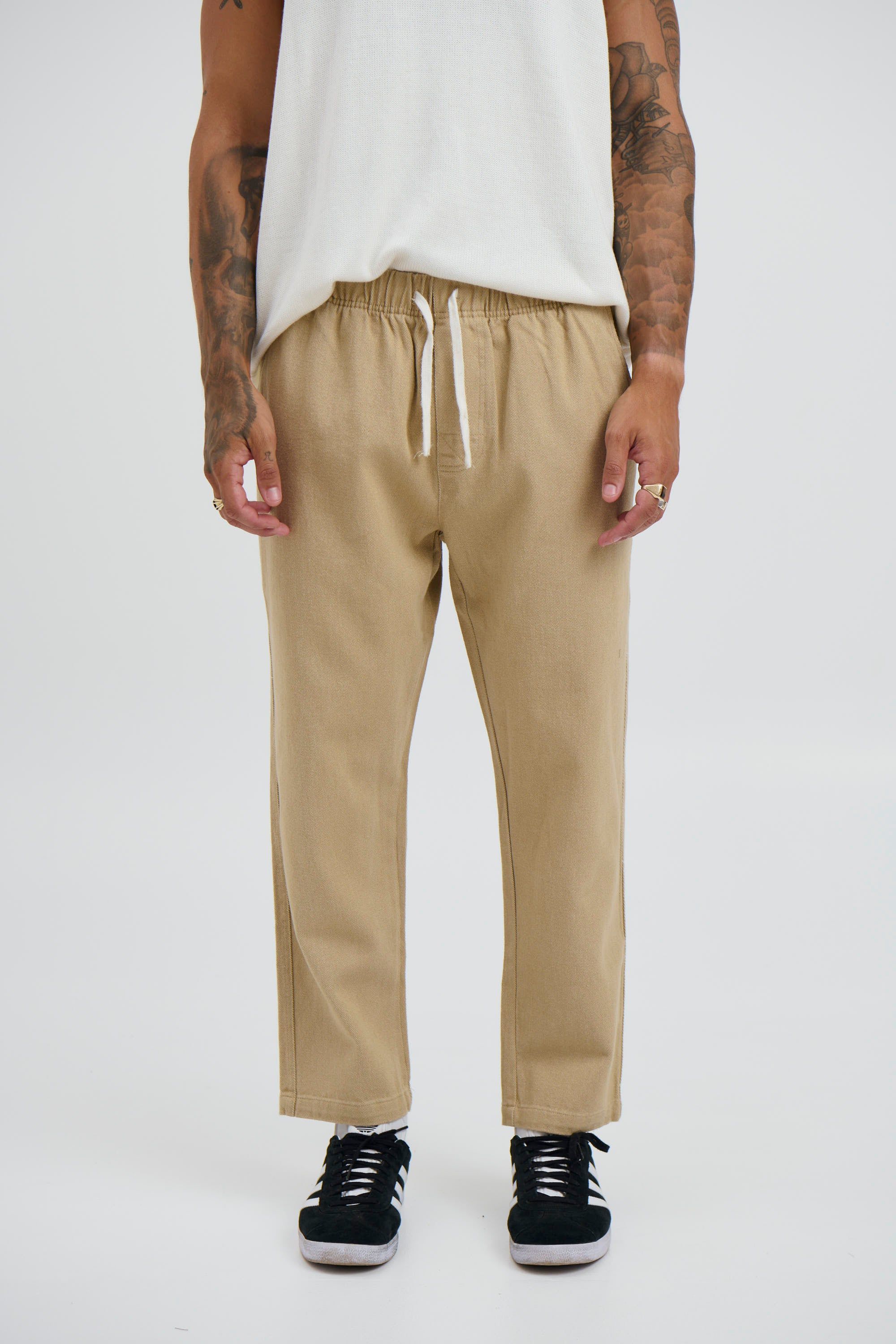 Drill Jogger Pant Sand - FINAL SALE