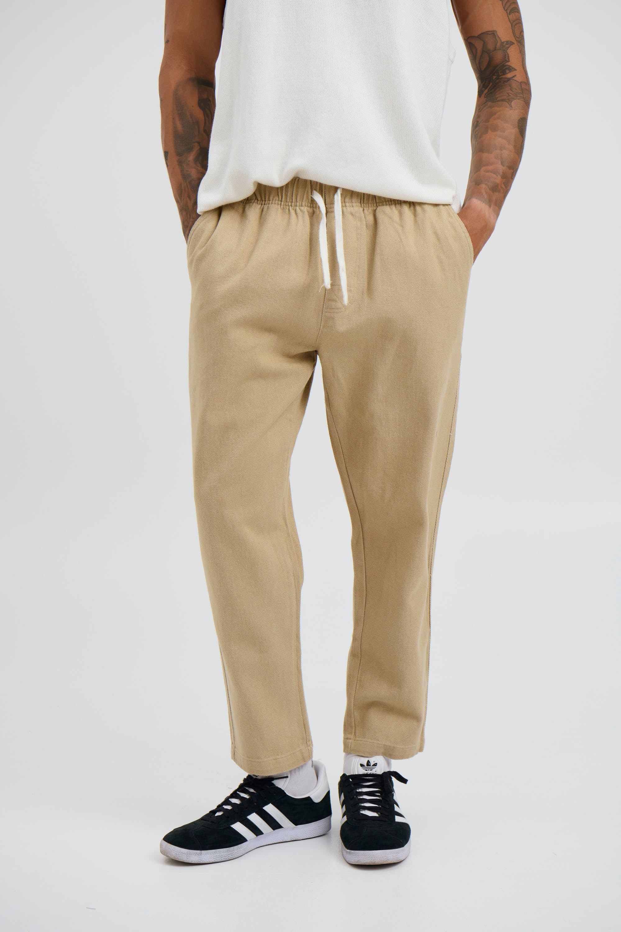 Drill Jogger Pant Sand - FINAL SALE