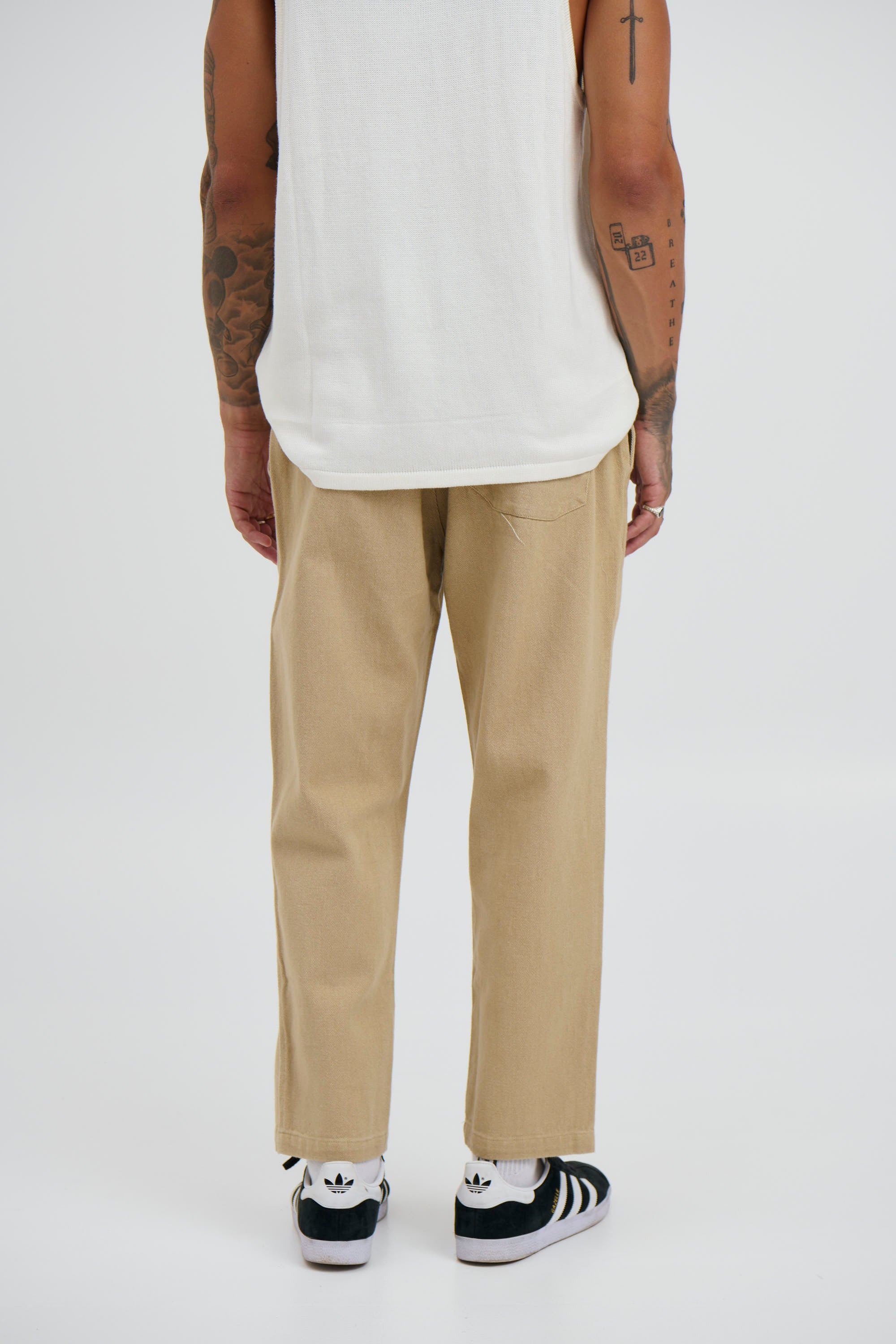 Drill Jogger Pant Sand - FINAL SALE