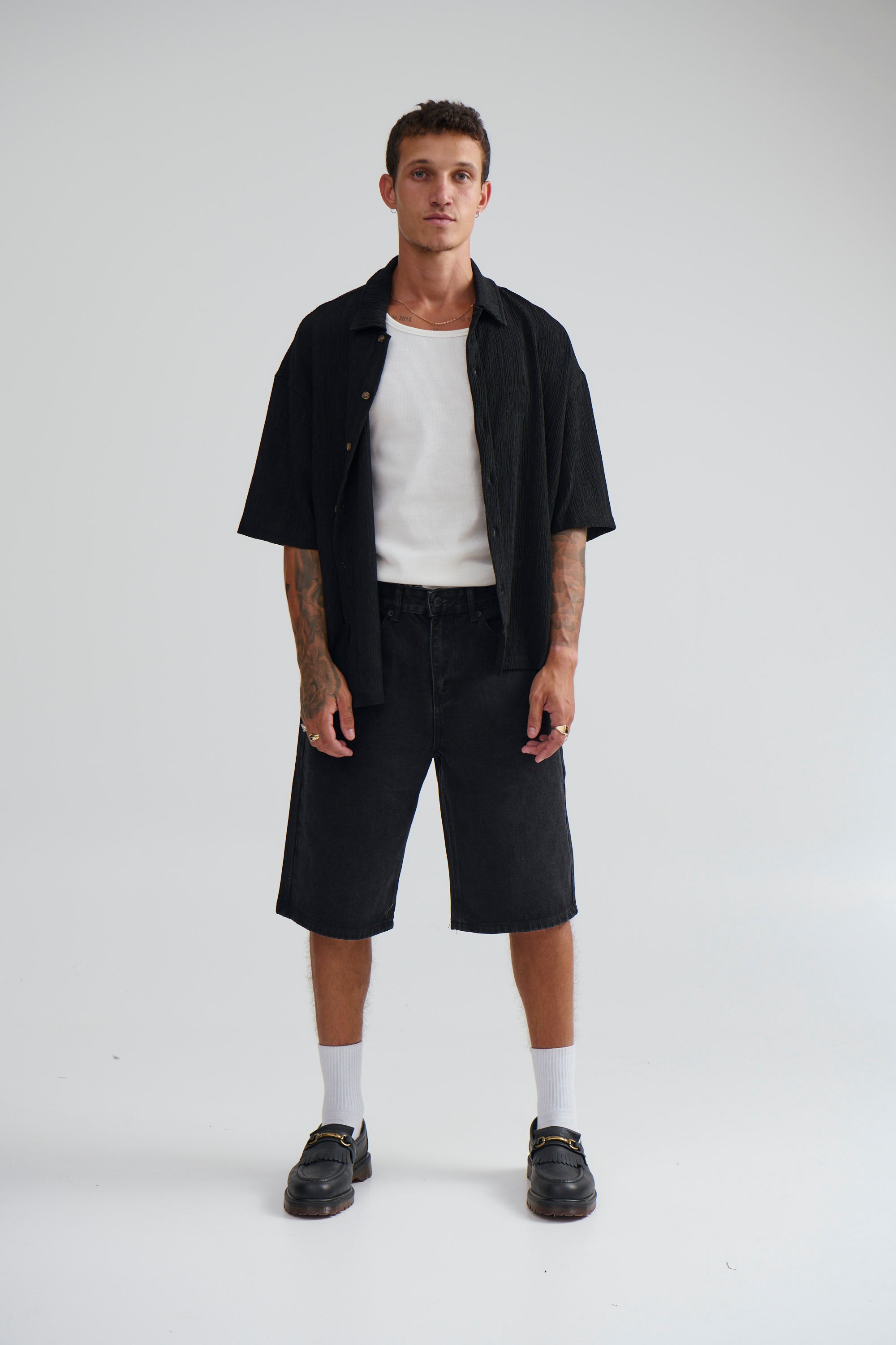 Scott Short Sleeve Shirt Black - FINAL SALE