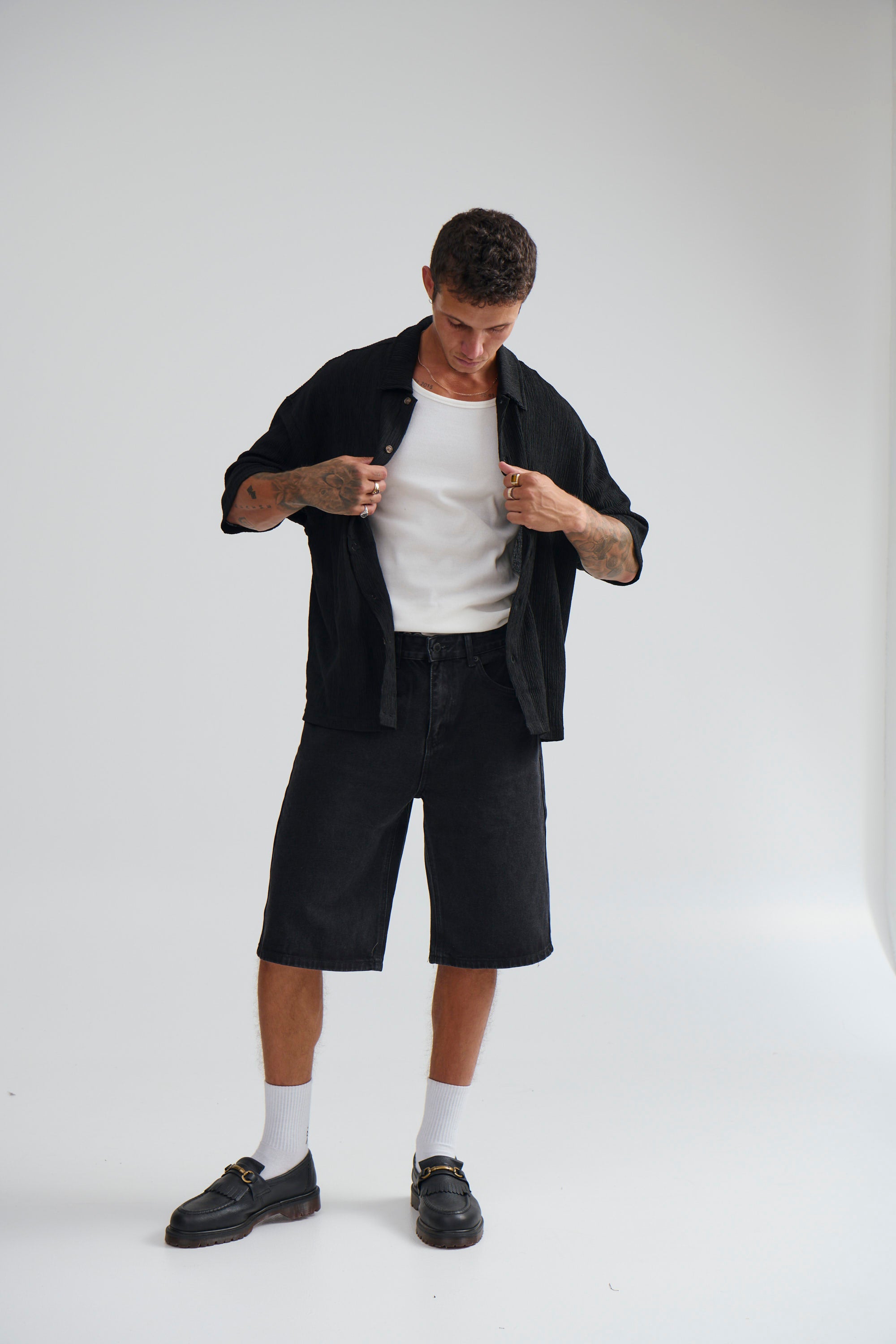 Scott Short Sleeve Shirt Black - FINAL SALE