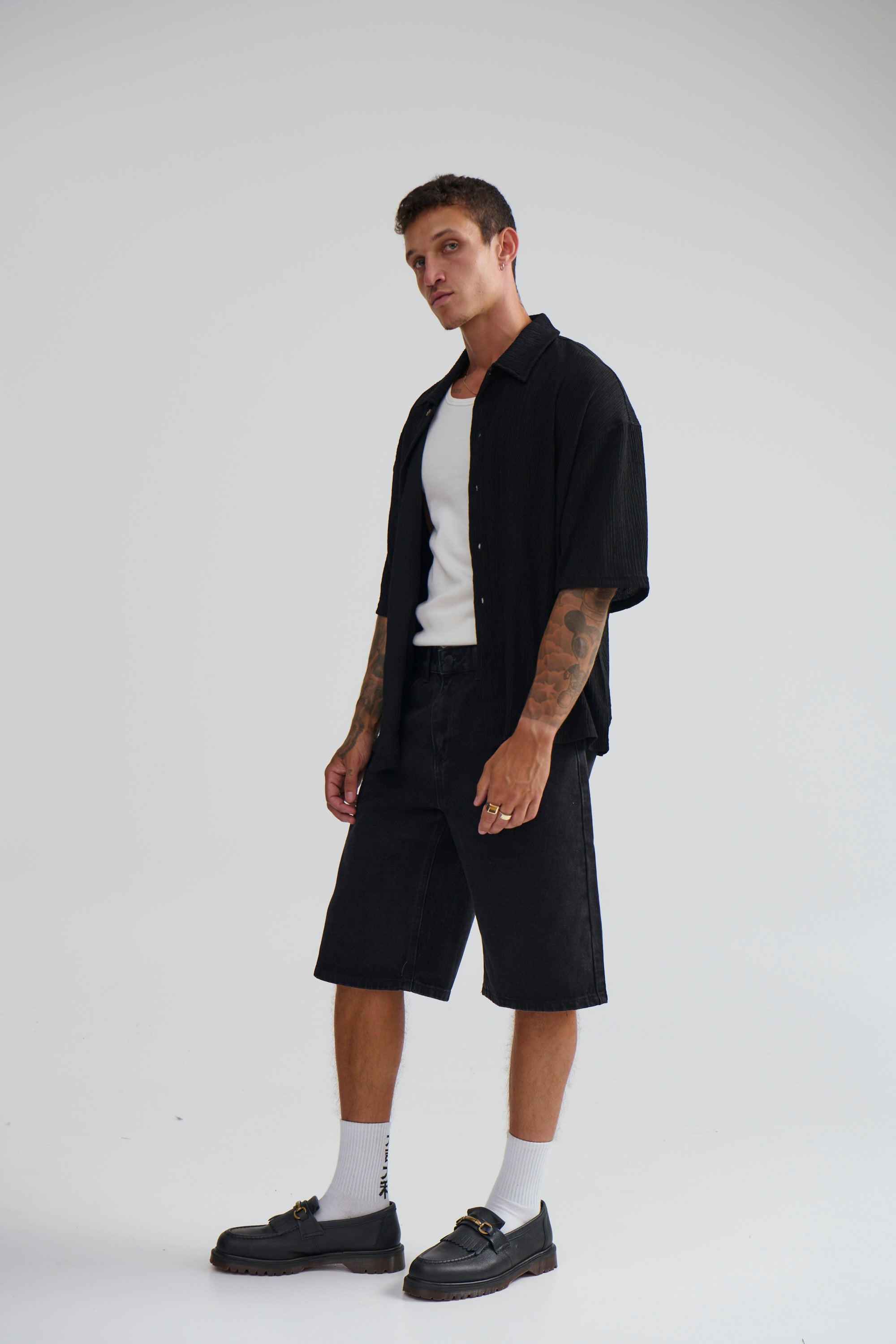 Scott Short Sleeve Shirt Black - FINAL SALE