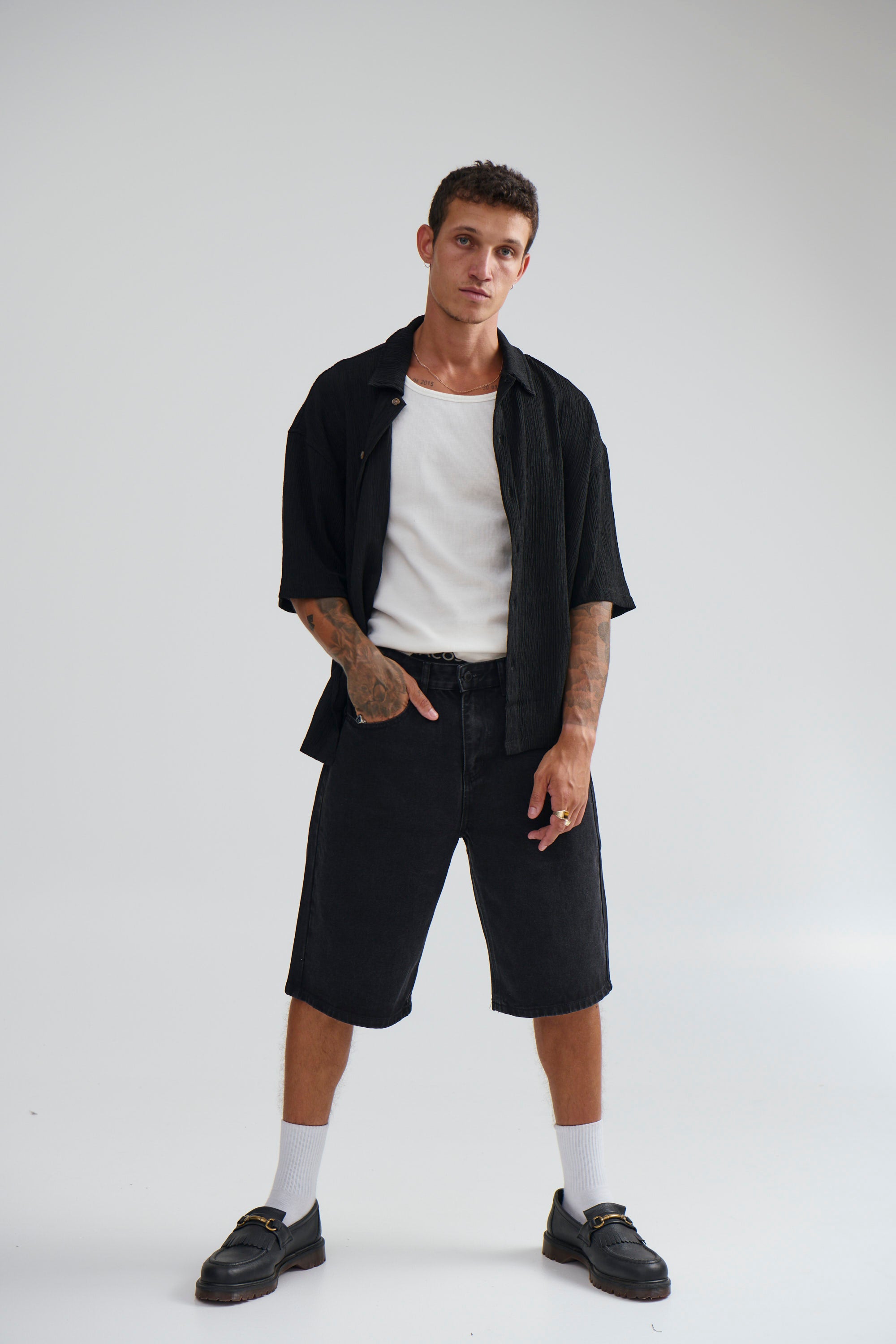 Scott Short Sleeve Shirt Black - FINAL SALE