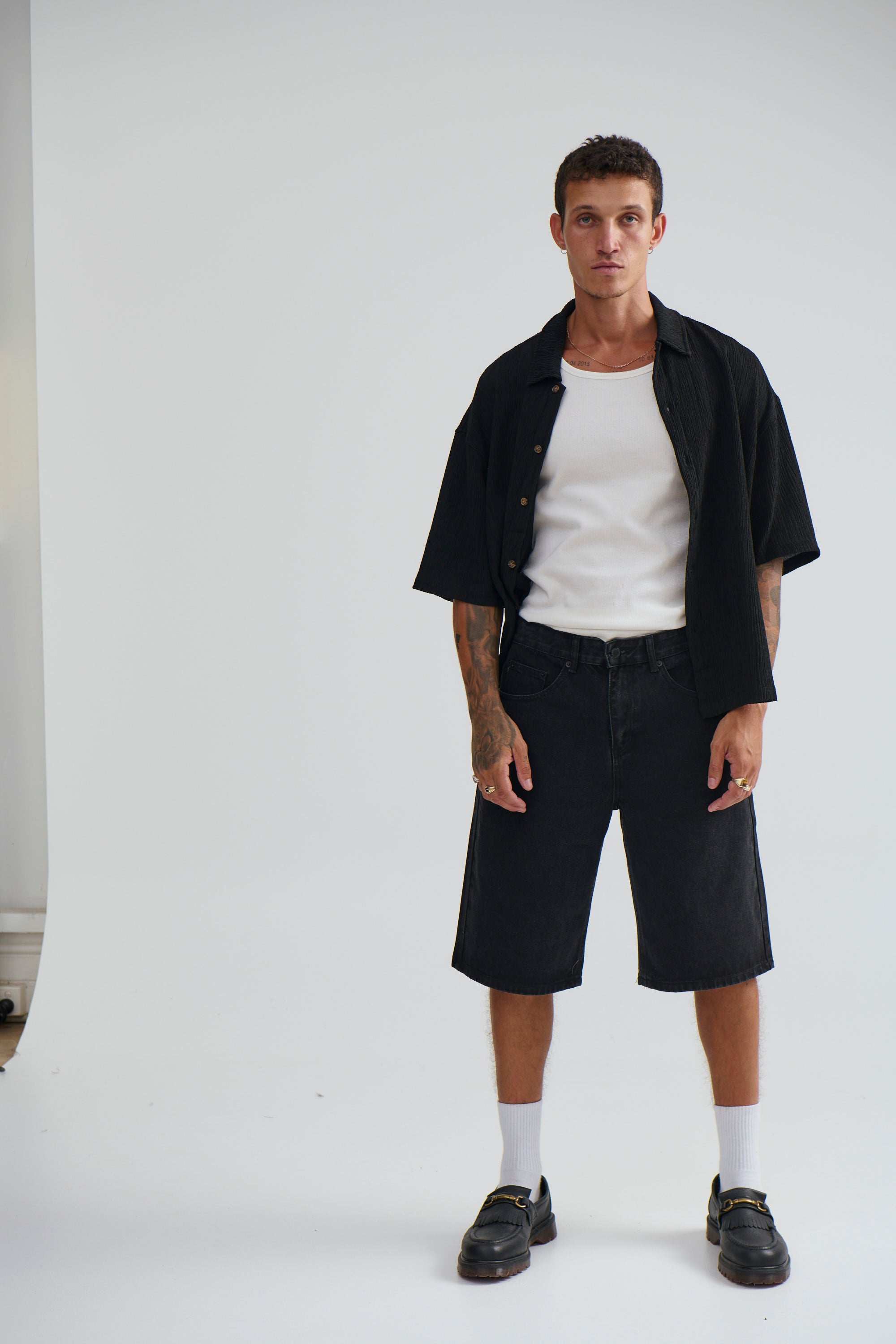Scott Short Sleeve Shirt Black - FINAL SALE