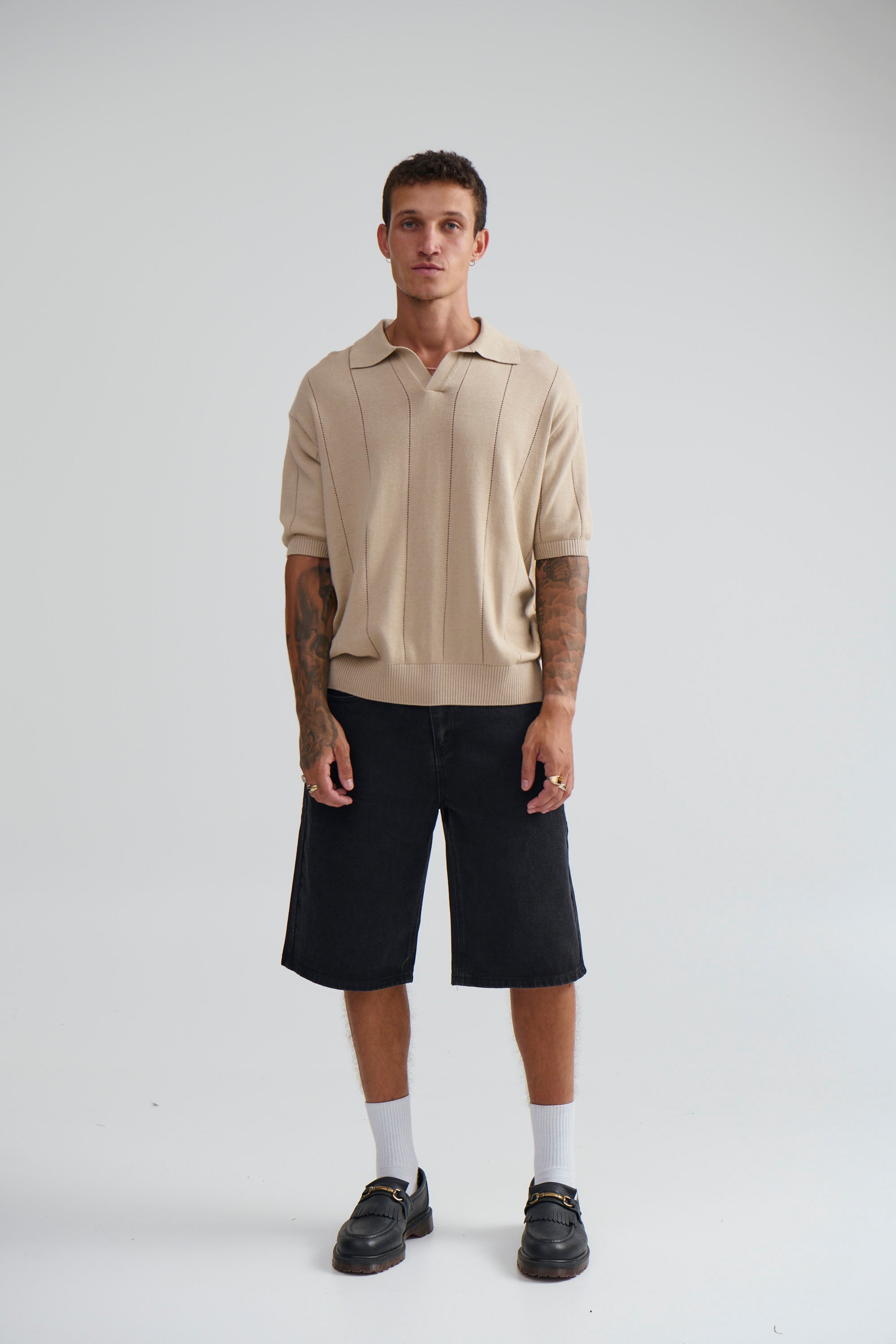 NTH Rib Polo Beige - FINAL SALE
