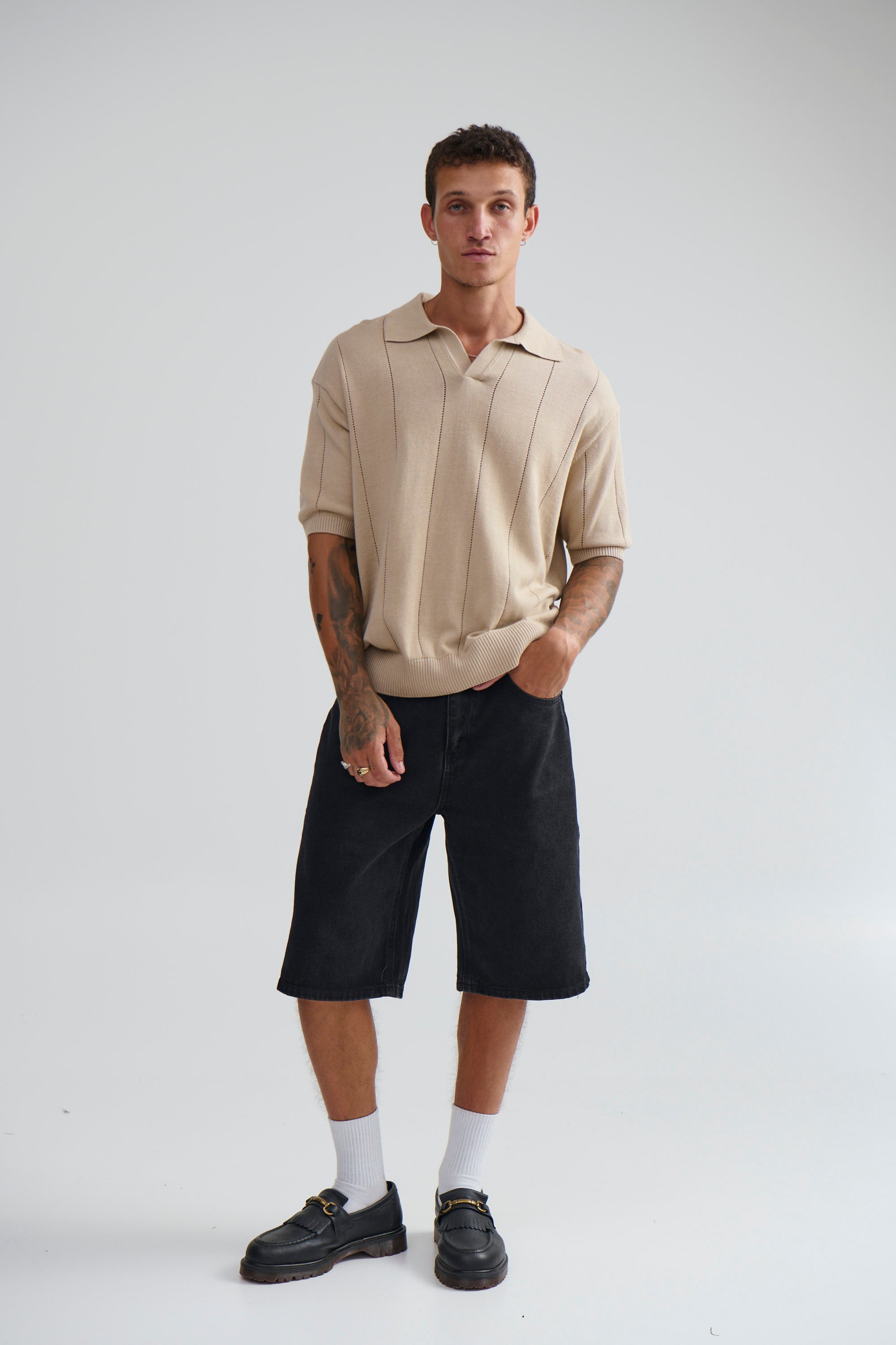 NTH Rib Polo Beige - FINAL SALE