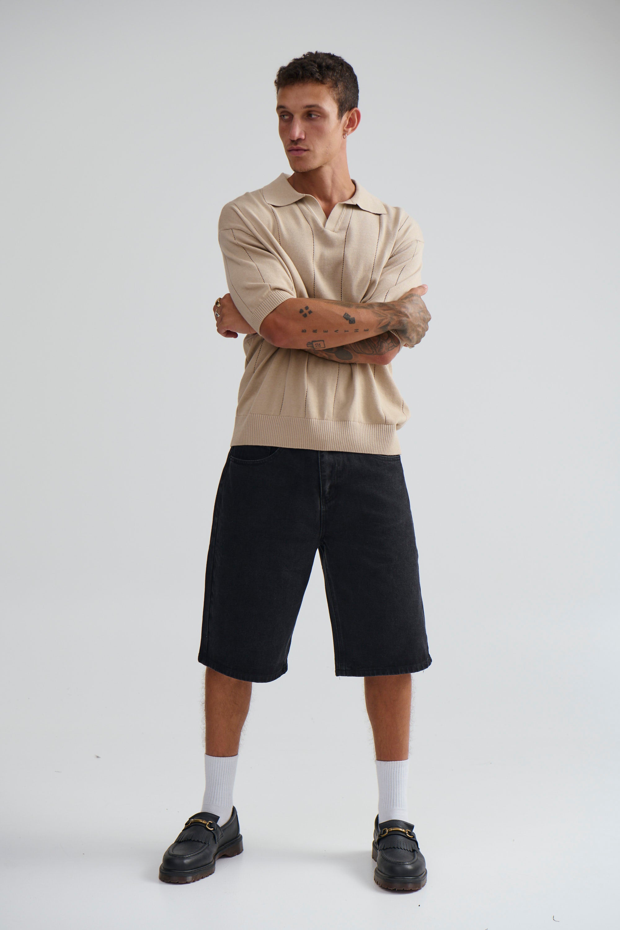 NTH Rib Polo Beige - FINAL SALE
