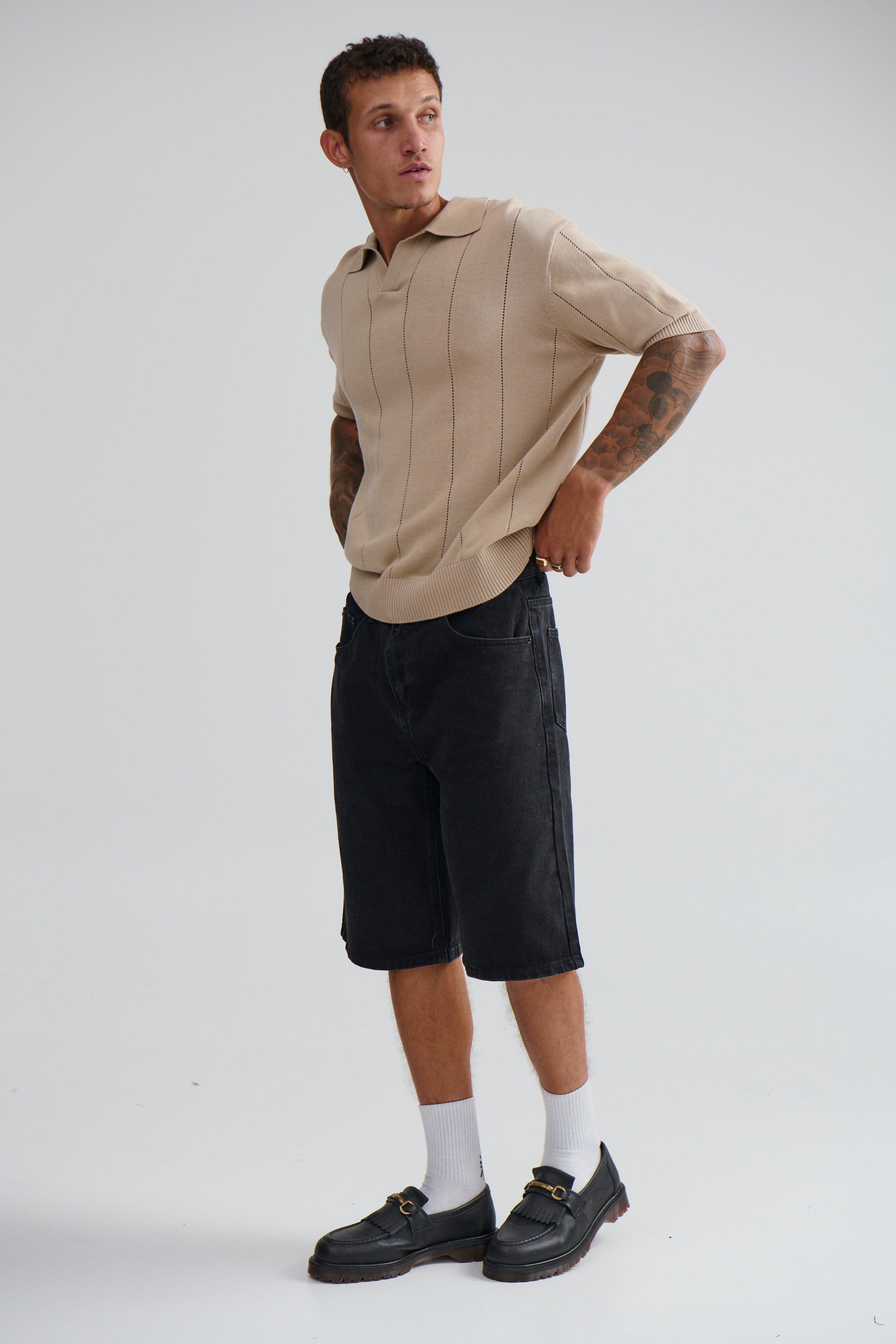 NTH Rib Polo Beige - FINAL SALE