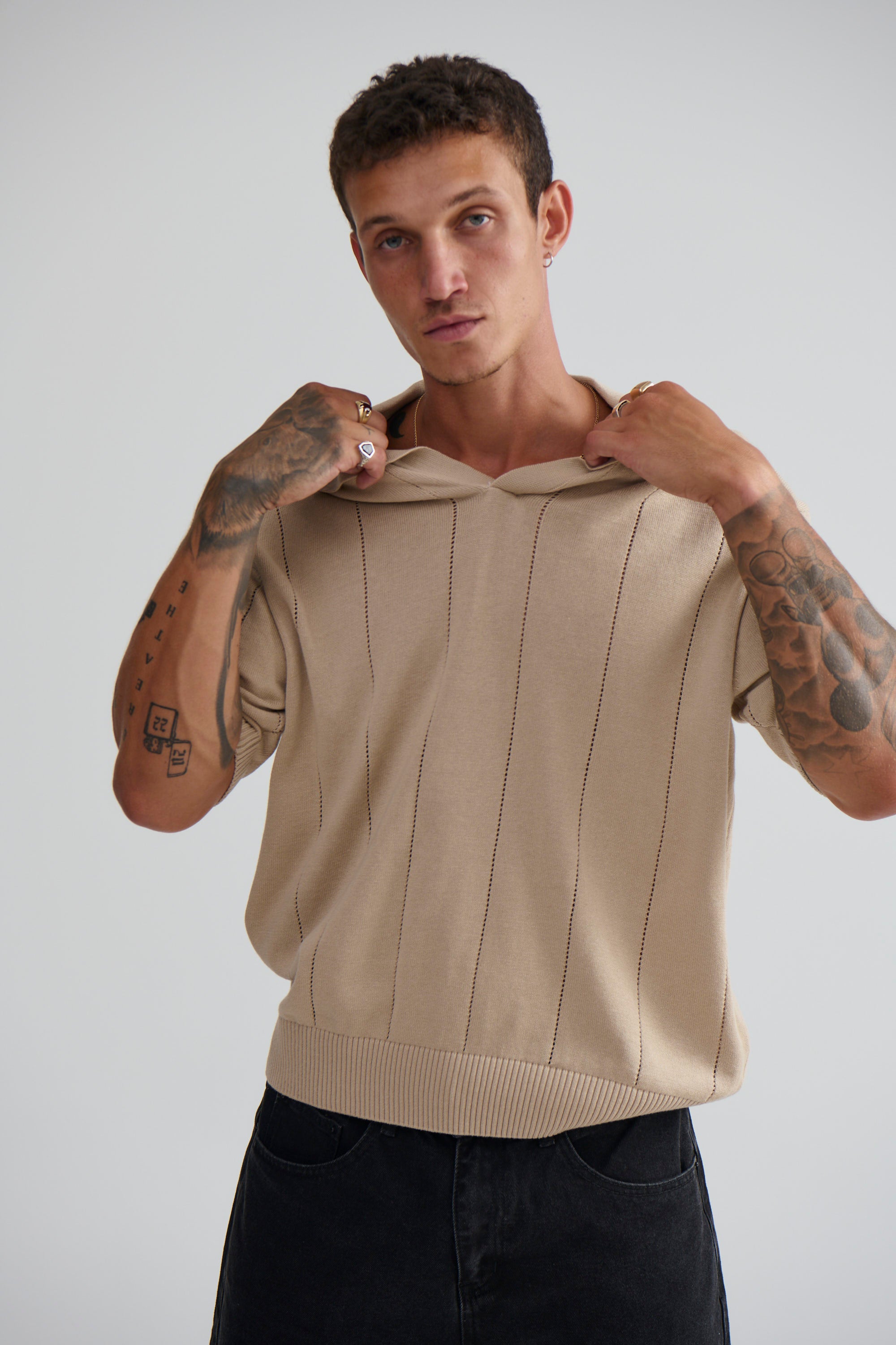 NTH Rib Polo Beige - FINAL SALE