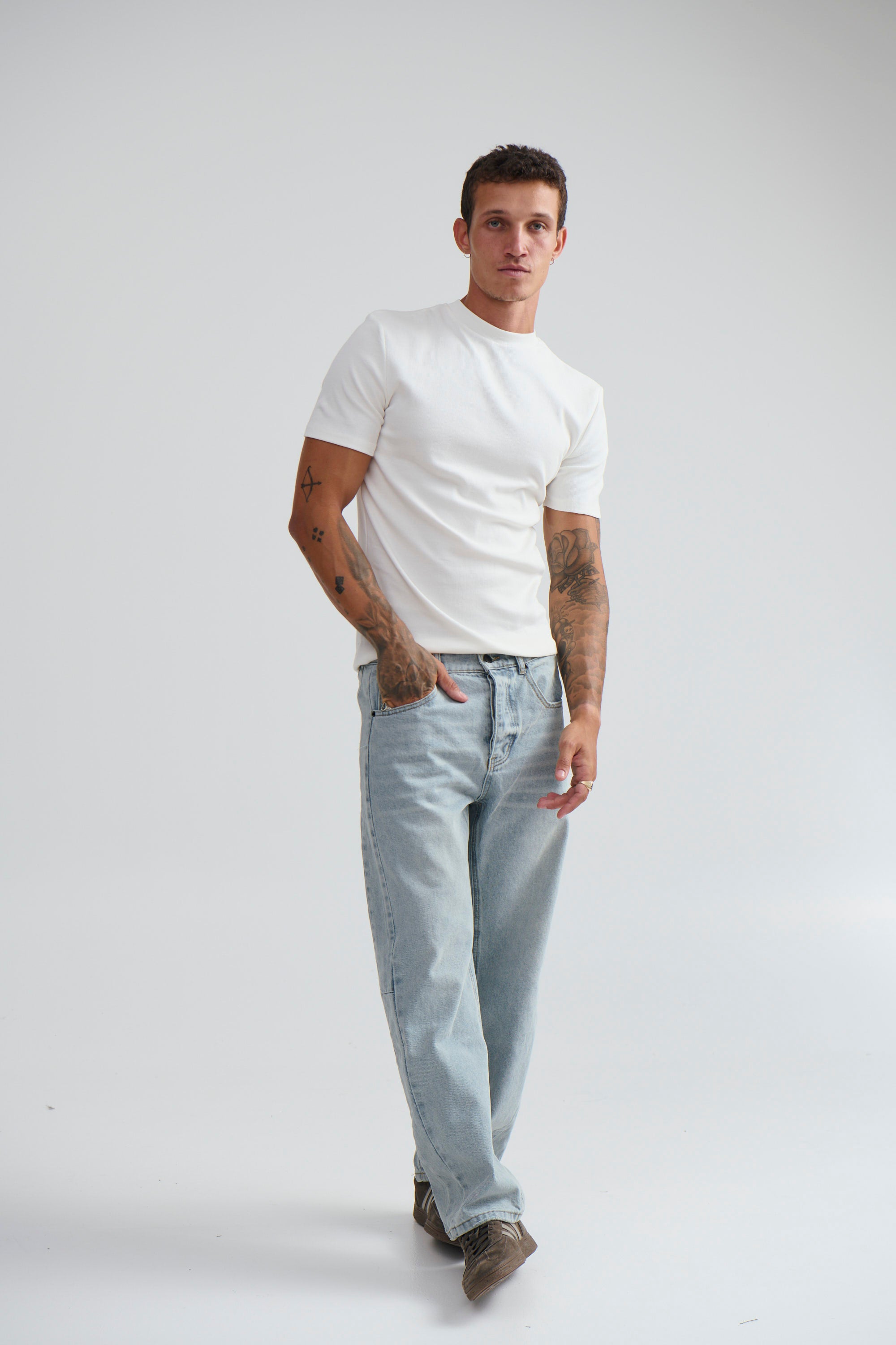 Cooper Fitted Tee White