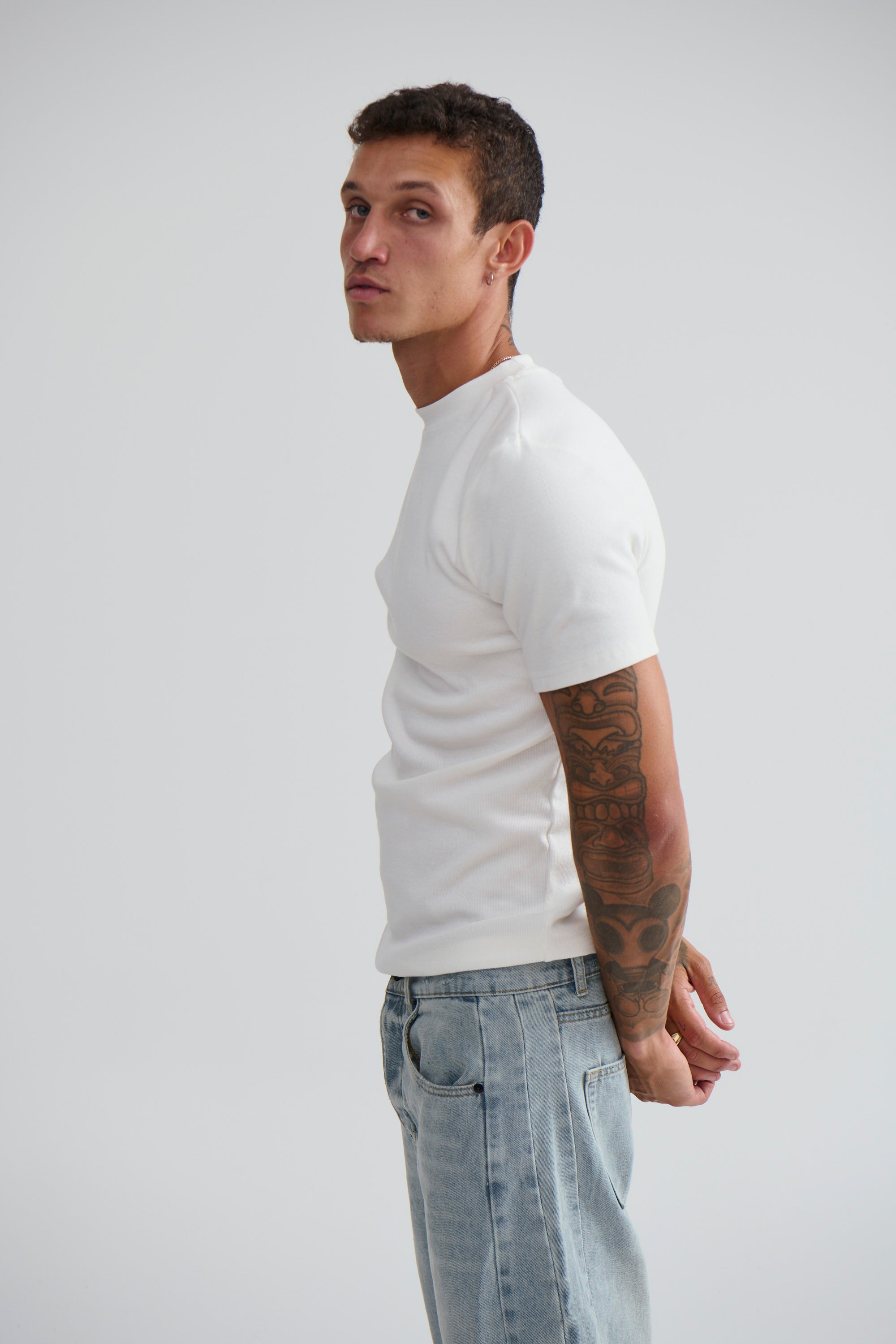 Cooper Fitted Tee White