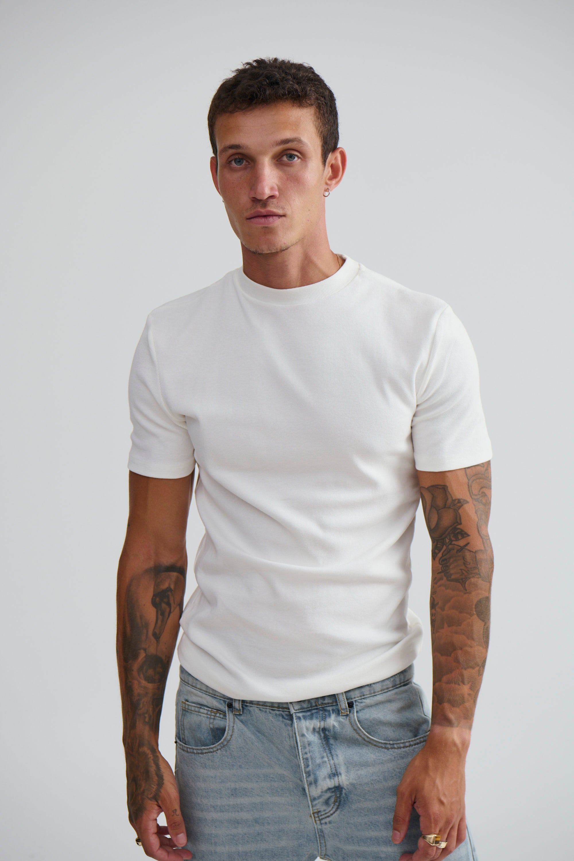Cooper Fitted Tee White