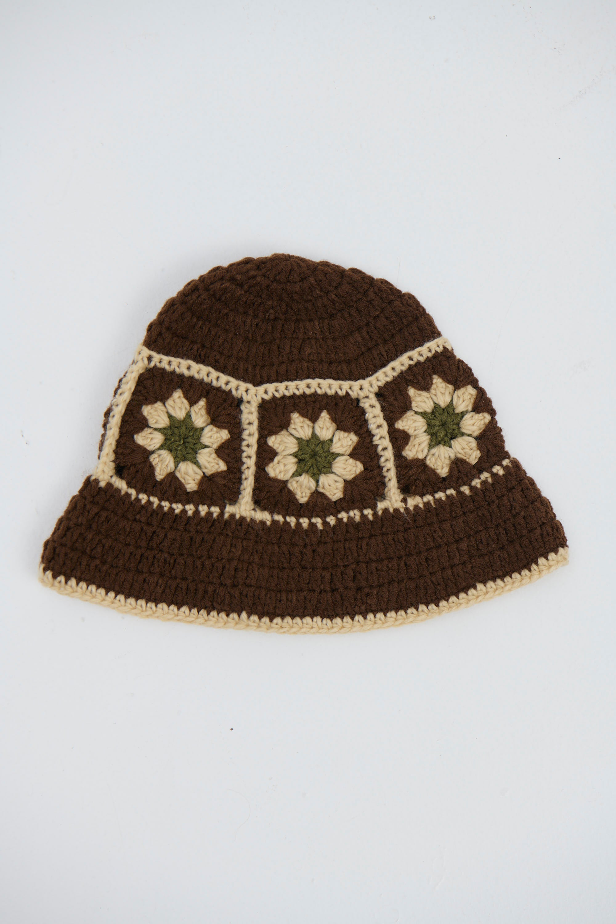 Crochet Bucket Hat Boho Chocolate - FINAL SALE