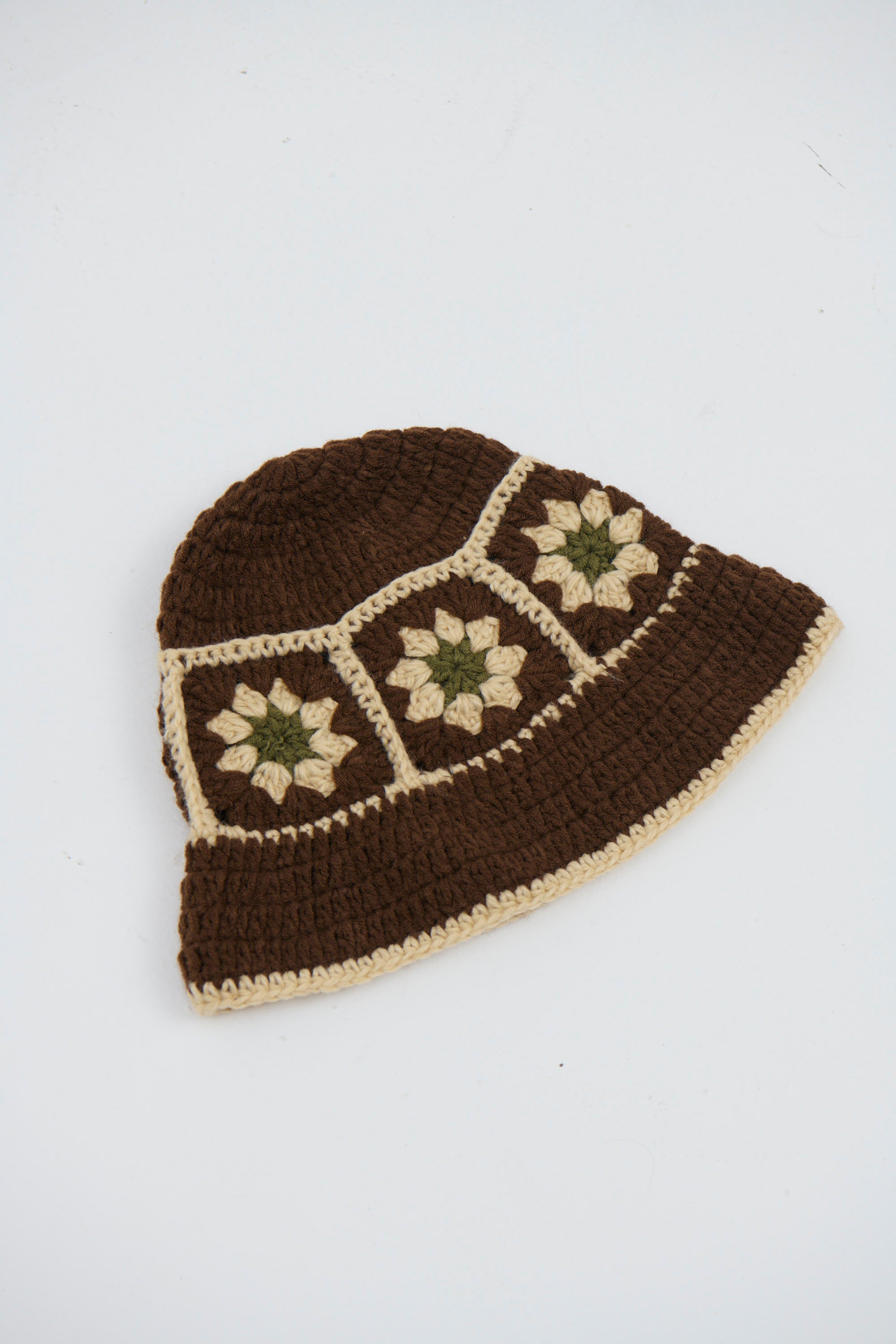 Crochet Bucket Hat Boho Chocolate - FINAL SALE