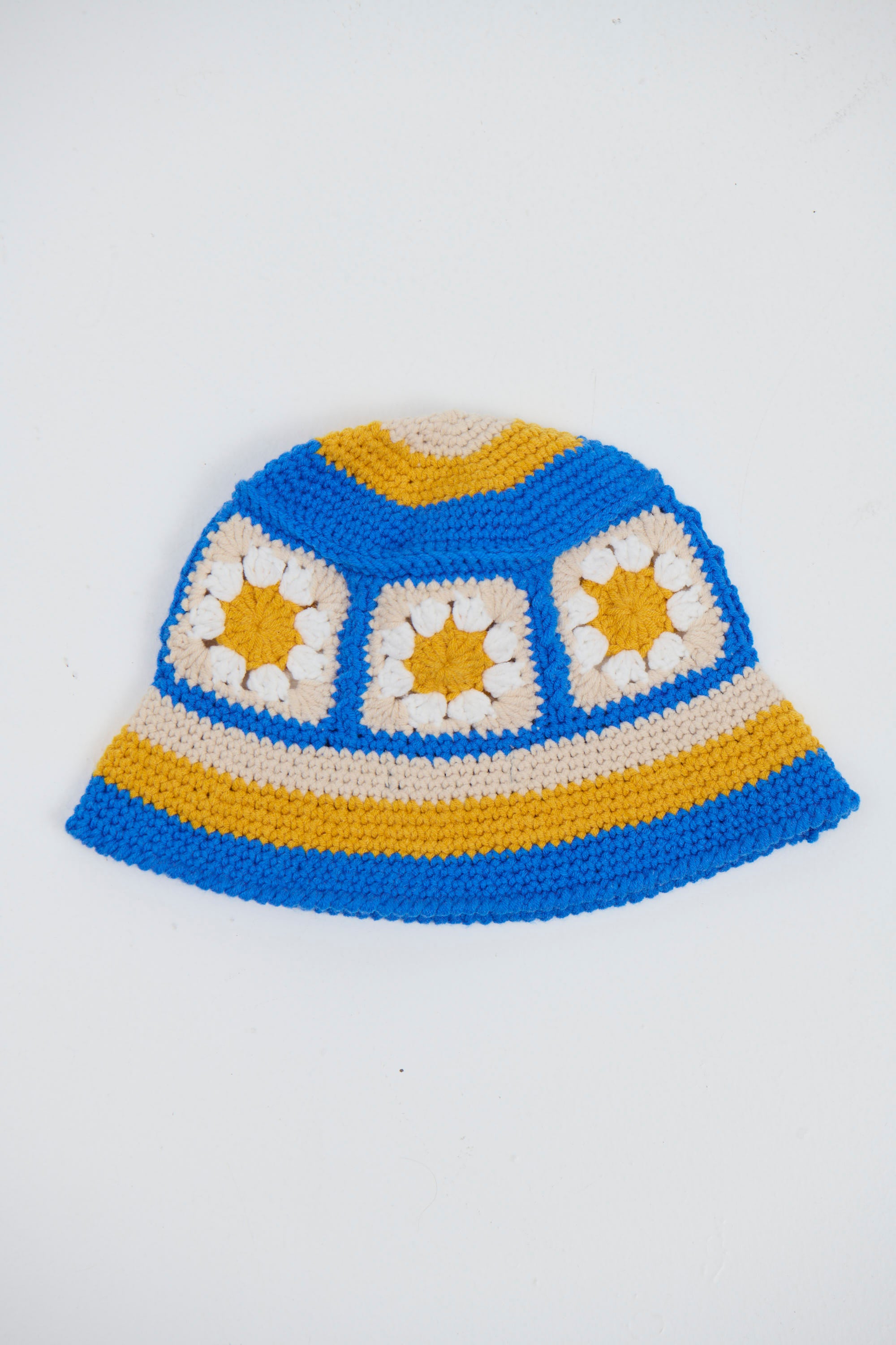 Crochet Bucket Hat Bloom Cobalt - FINAL SALE