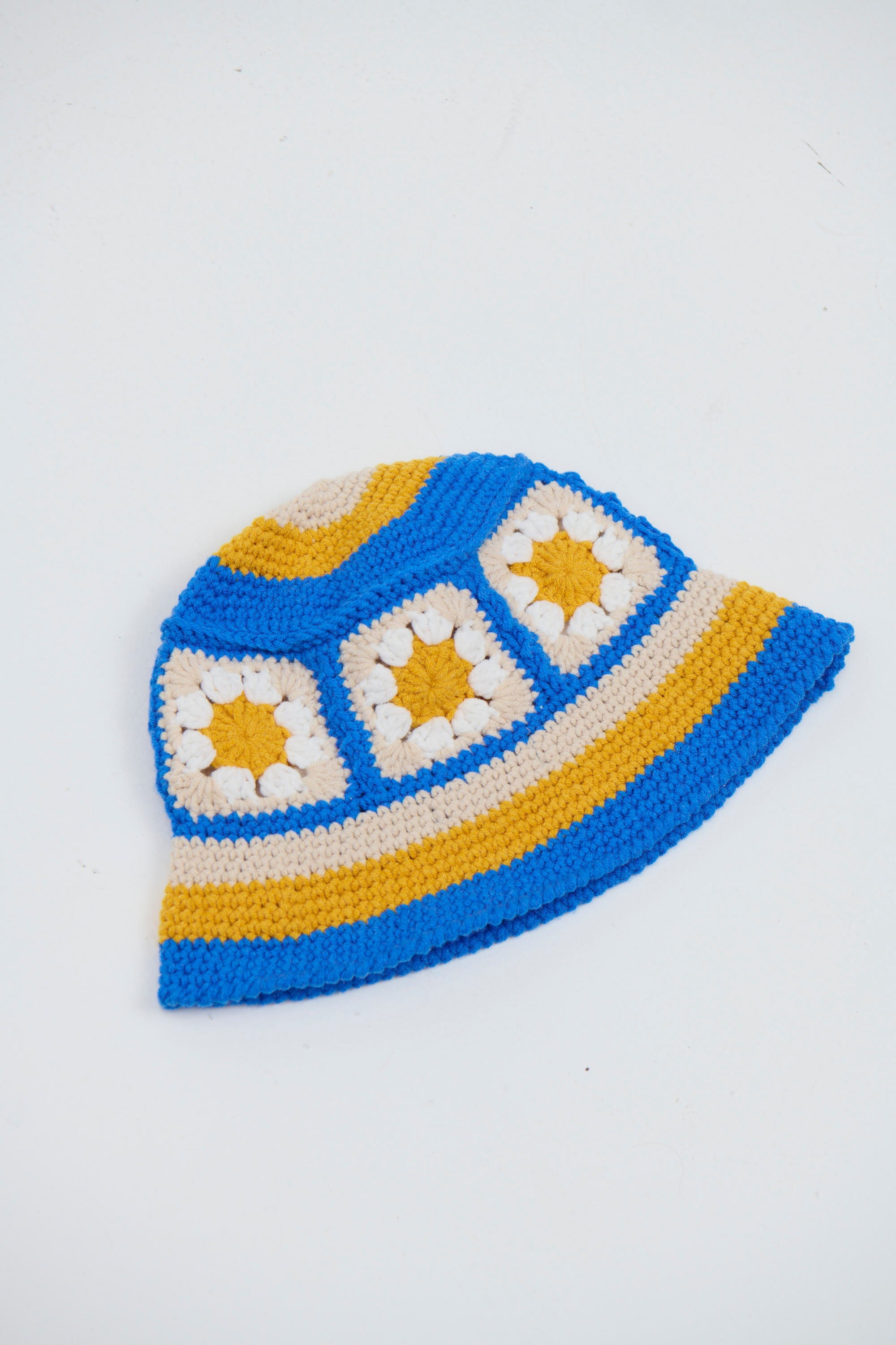Crochet Bucket Hat Bloom Cobalt - FINAL SALE