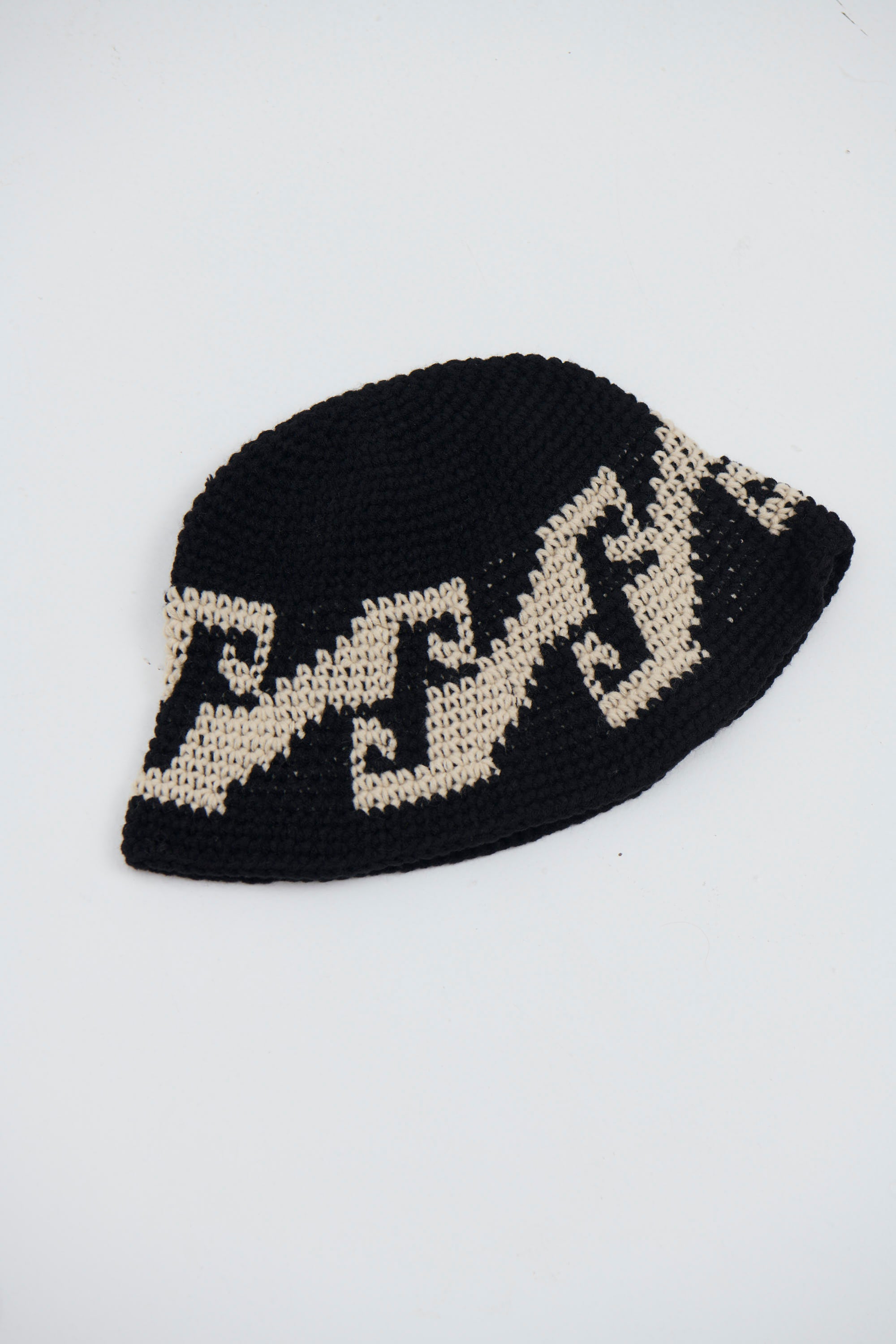 Crochet Bucket Hat Wave Black - FINAL SALE