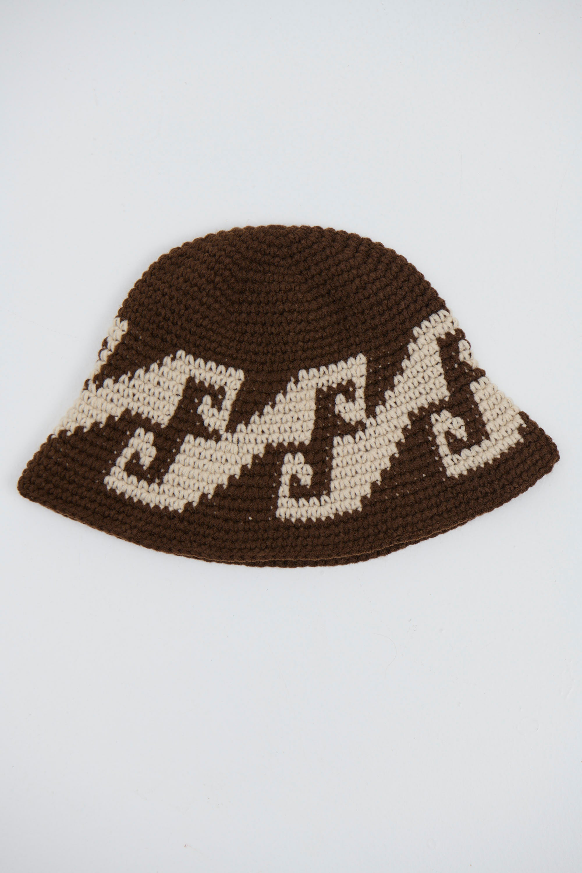 Crochet Bucket Hat Wave Chocolate - FINAL SALE