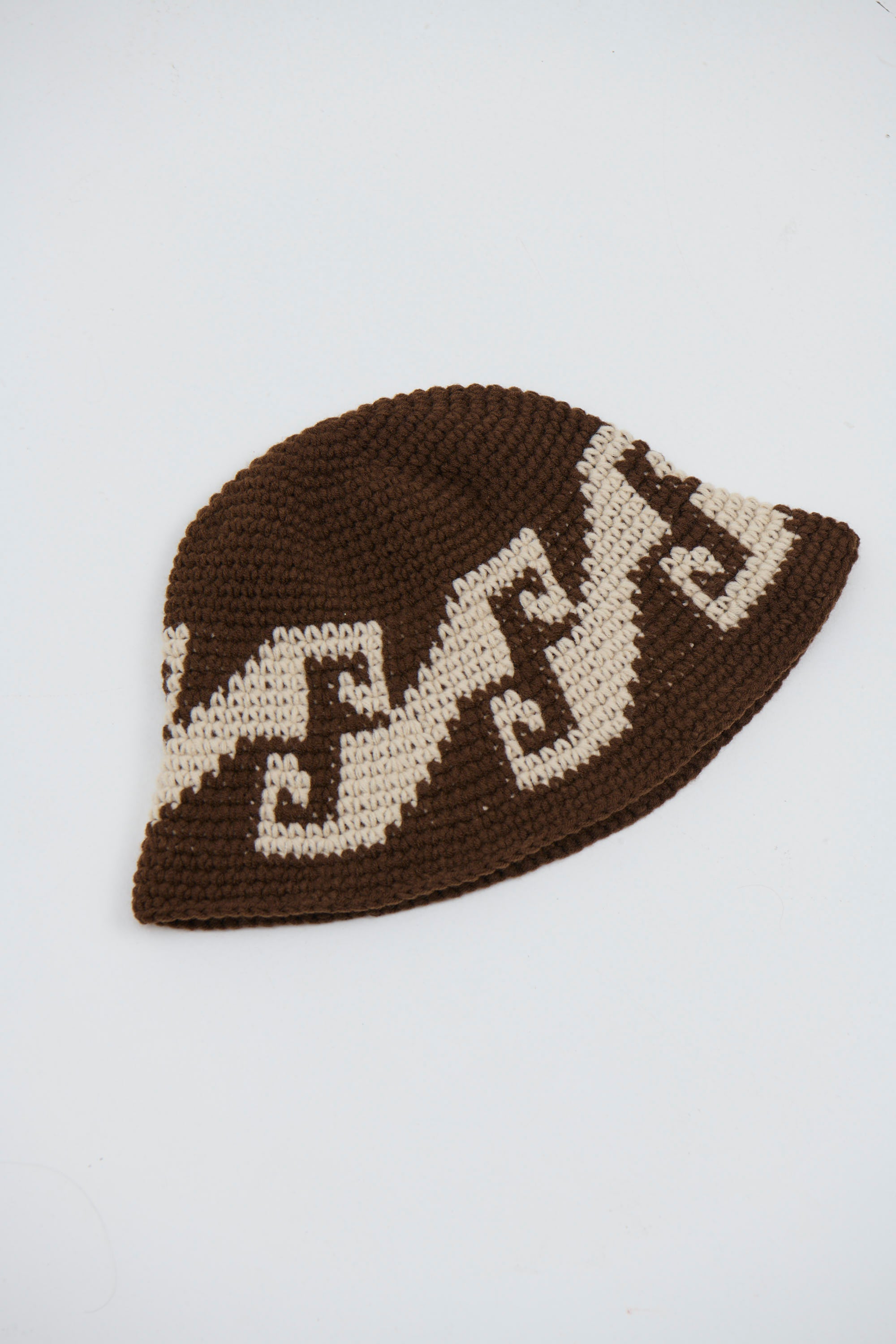 Crochet Bucket Hat Wave Chocolate - FINAL SALE