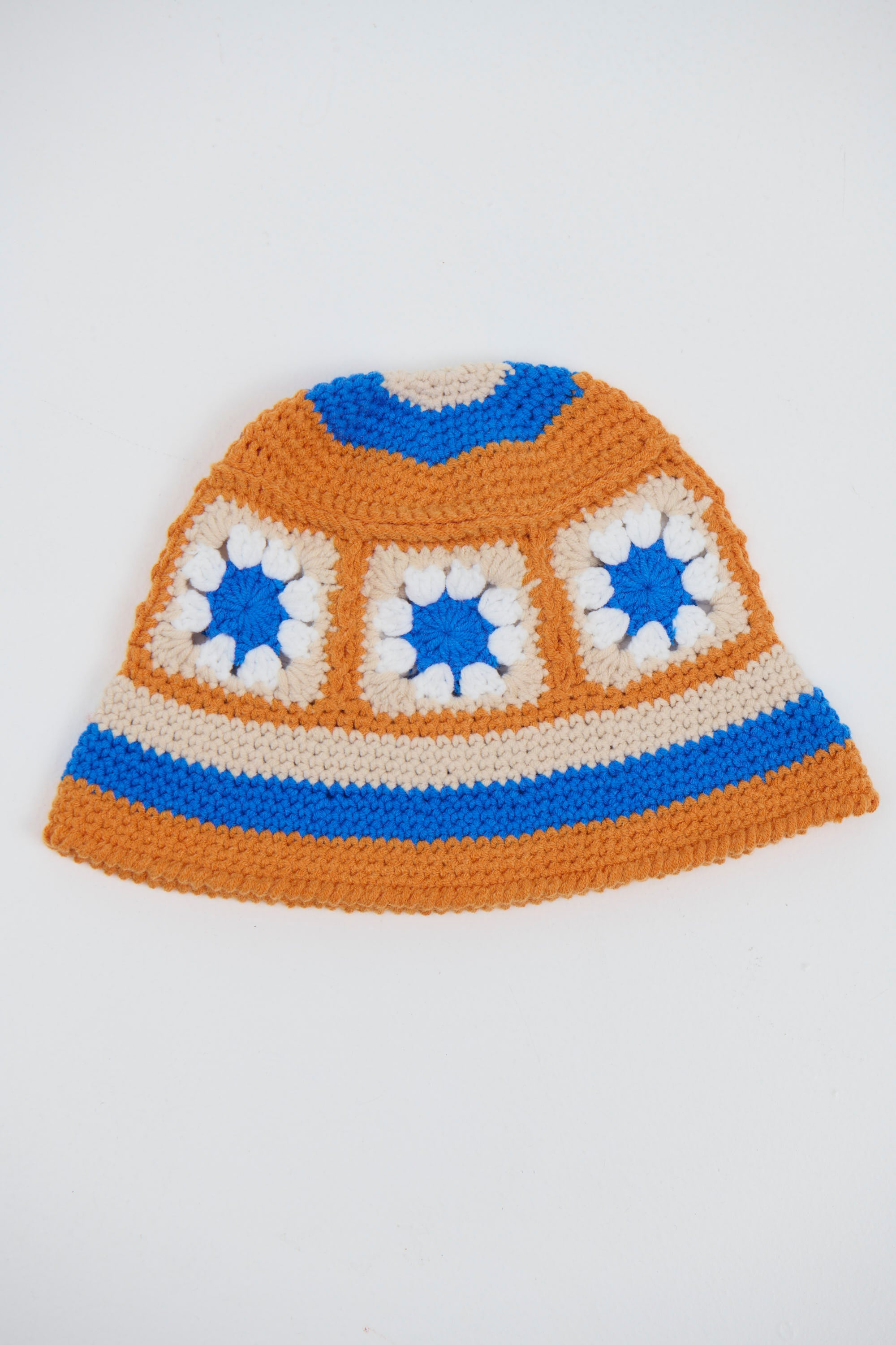 Crochet Bucket Hat Bloom Orange - FINAL SALE