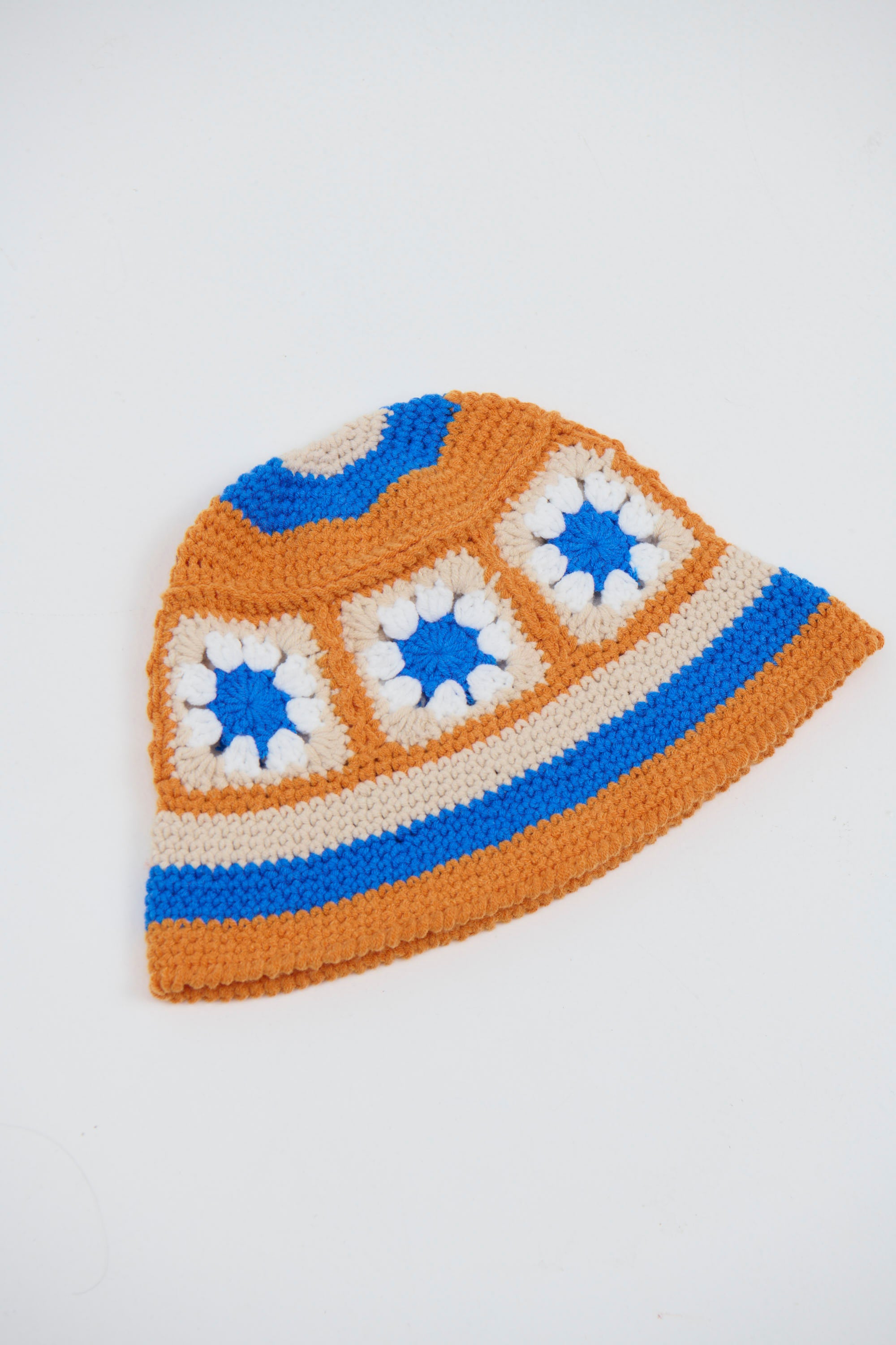 Crochet Bucket Hat Bloom Orange - FINAL SALE