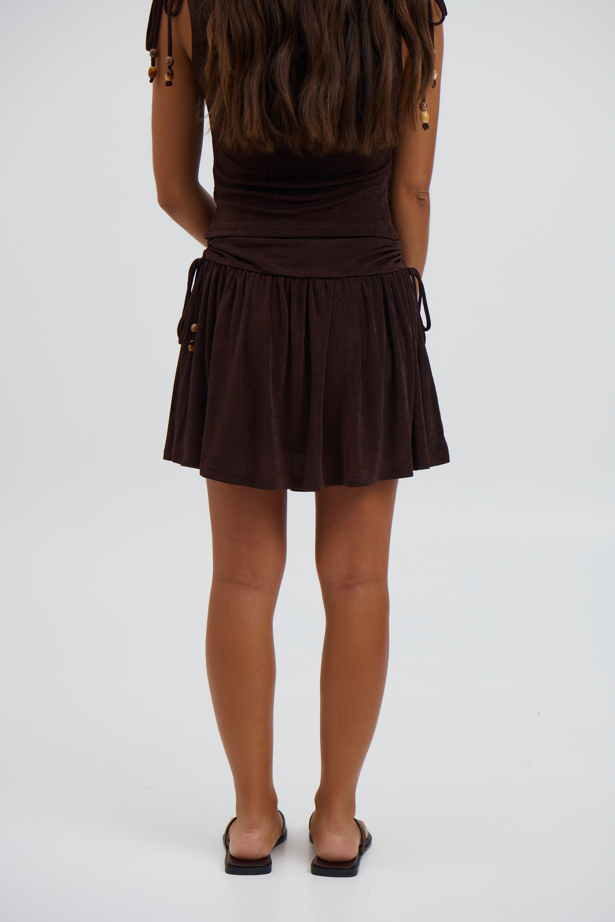 Odeya Mini Skirt Espresso - FINAL SALE
