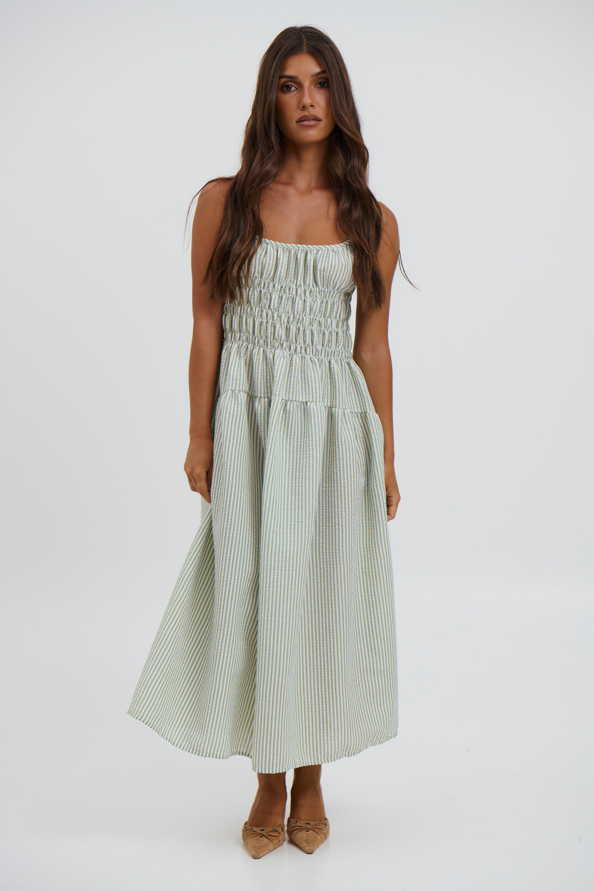 Melrose Dress Sage - FINAL SALE