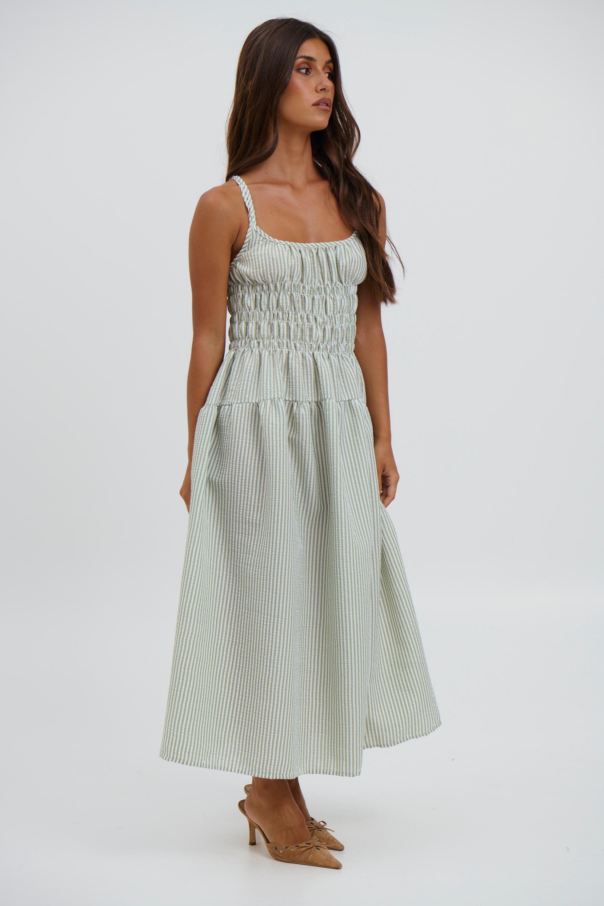 Melrose Dress Sage - FINAL SALE