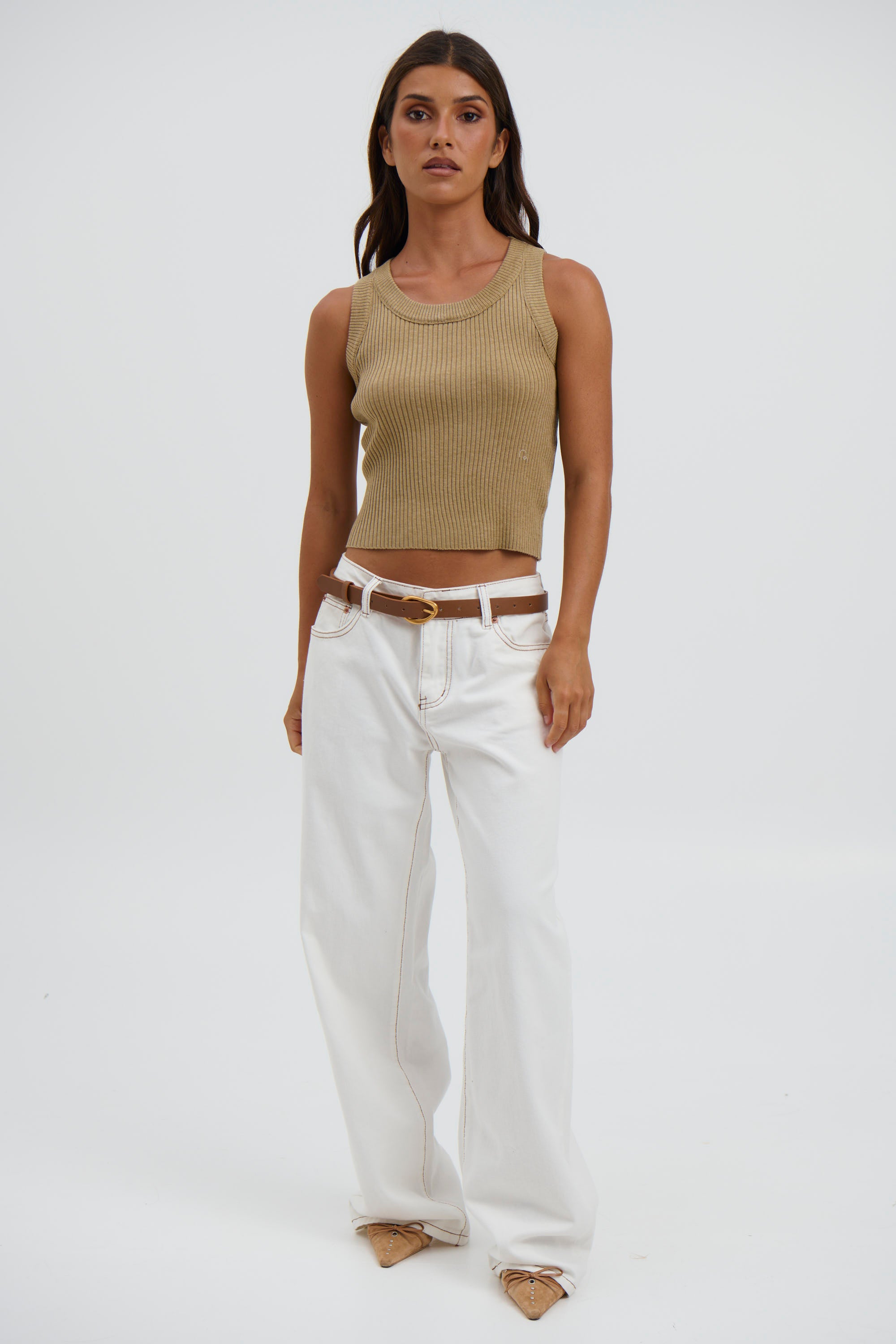 Thessy Tank Khaki