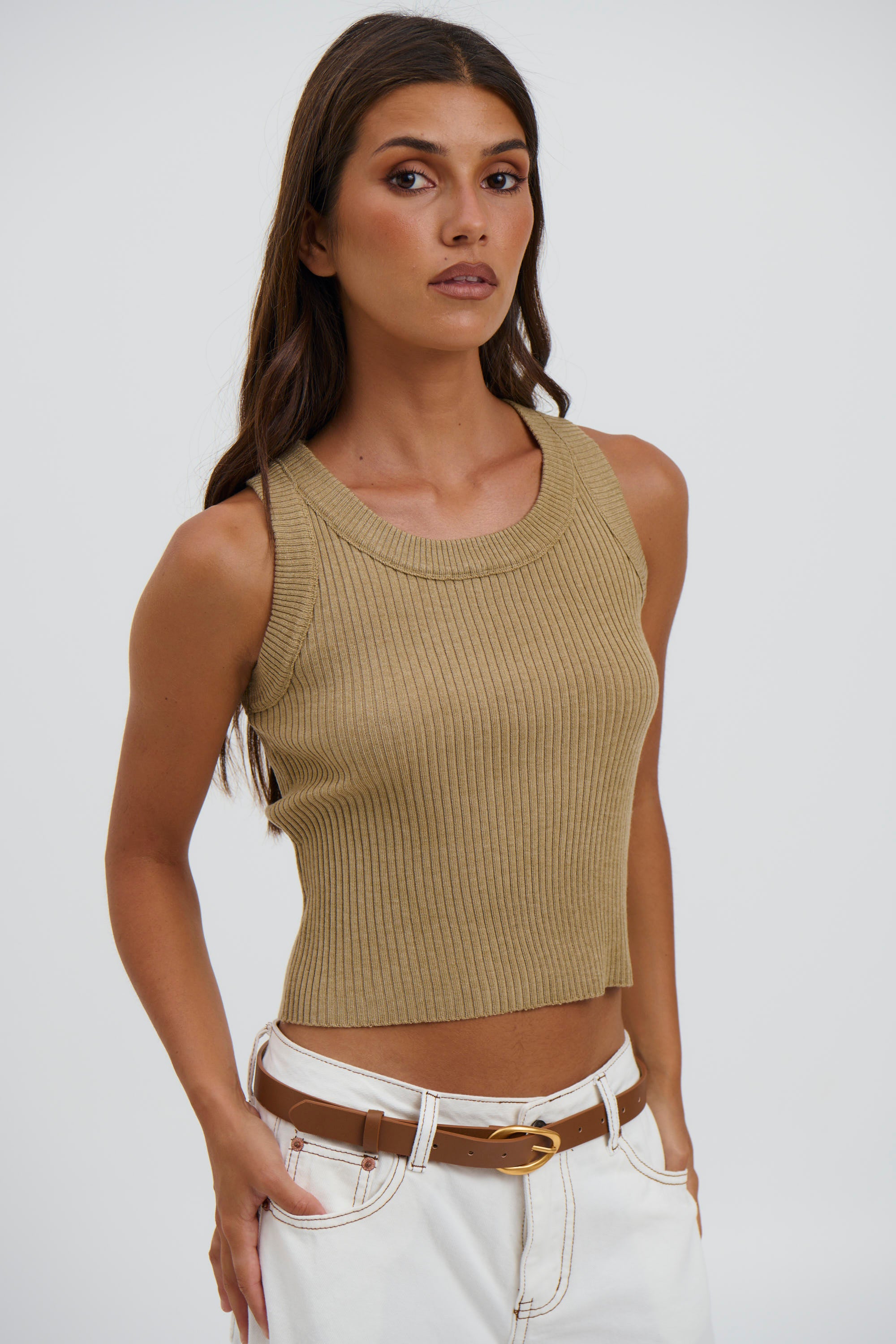 Thessy Tank Khaki