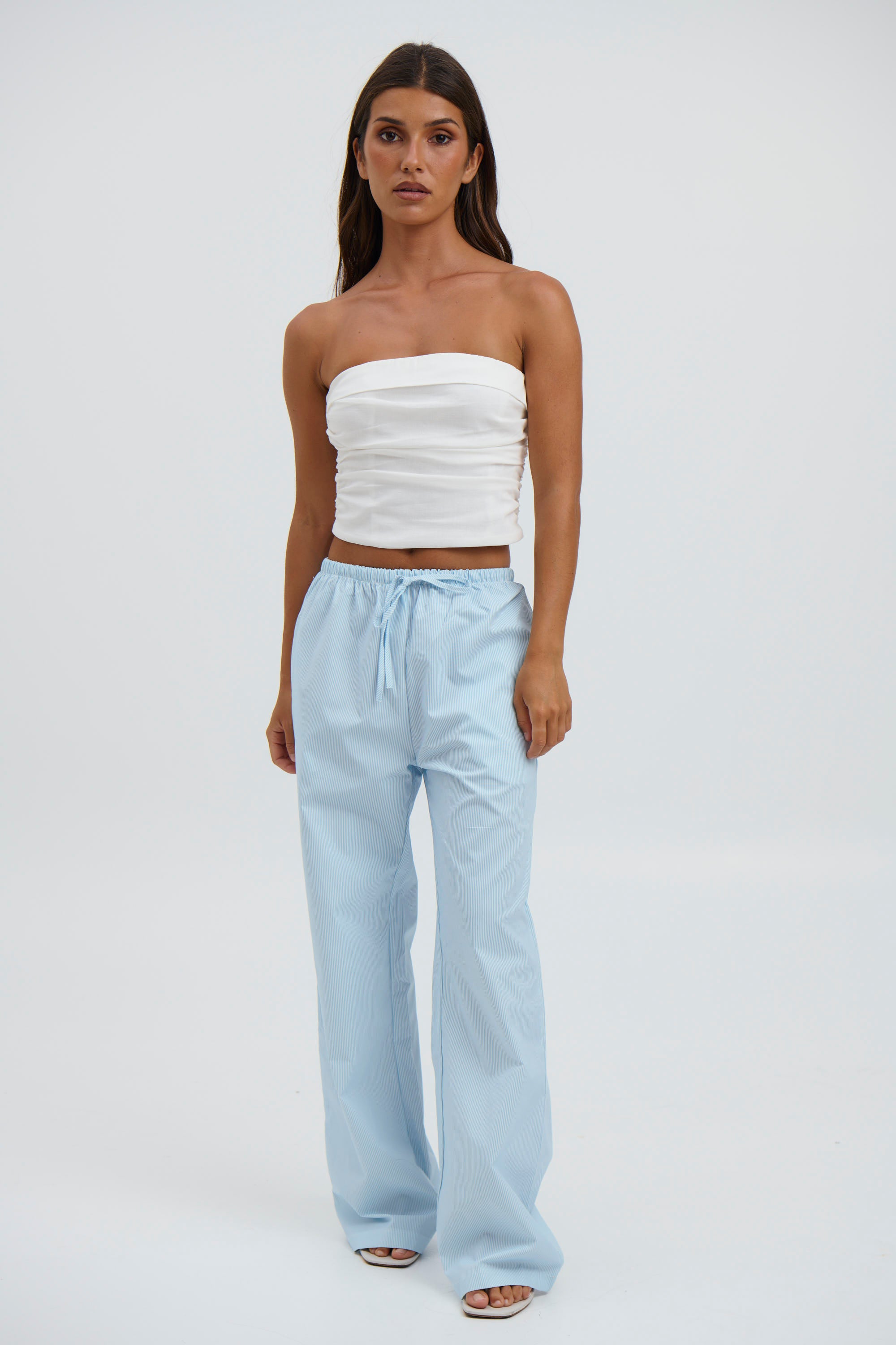 Lola Strapless Top White - FINAL SALE