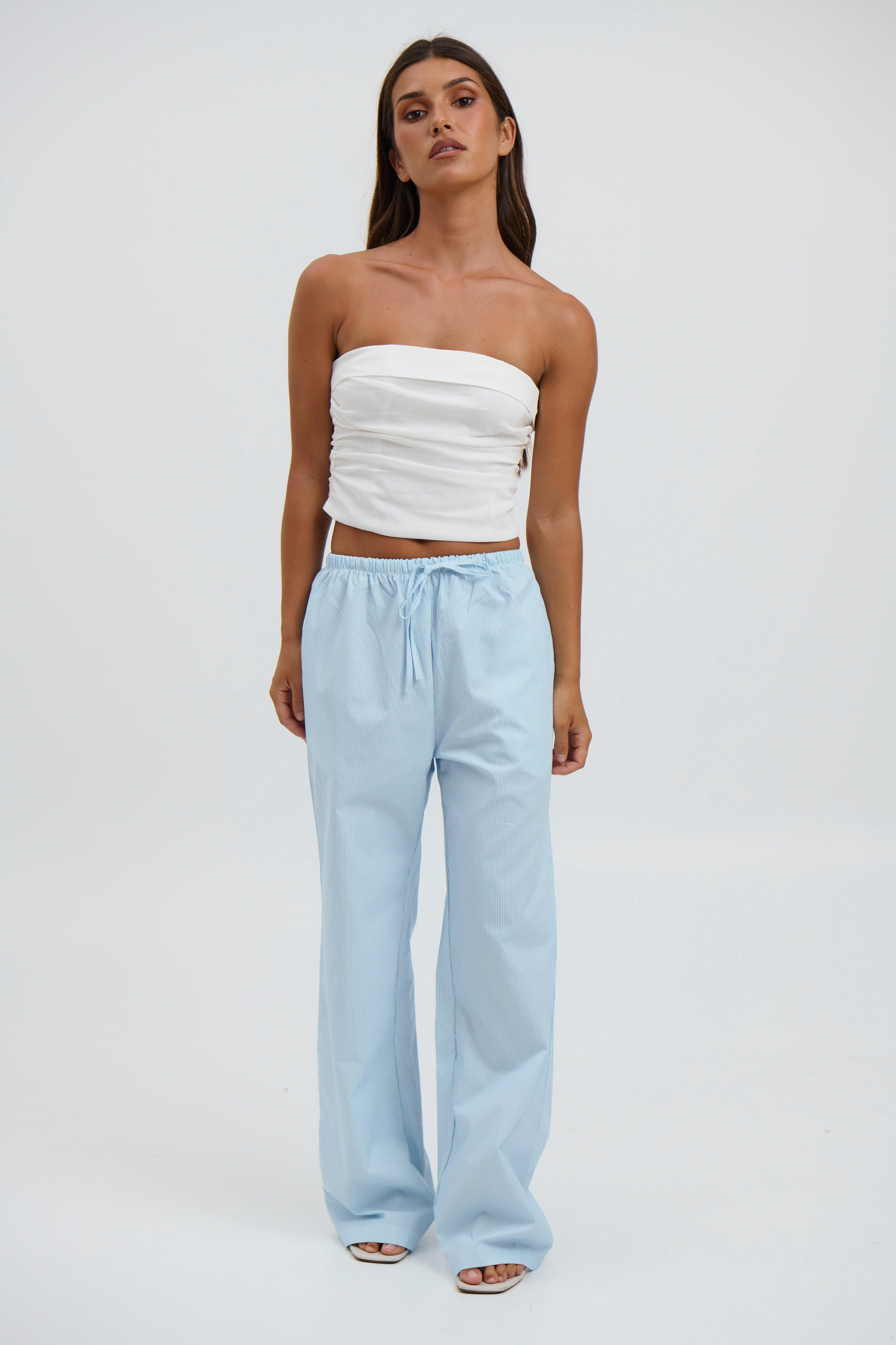 Lola Strapless Top White - FINAL SALE