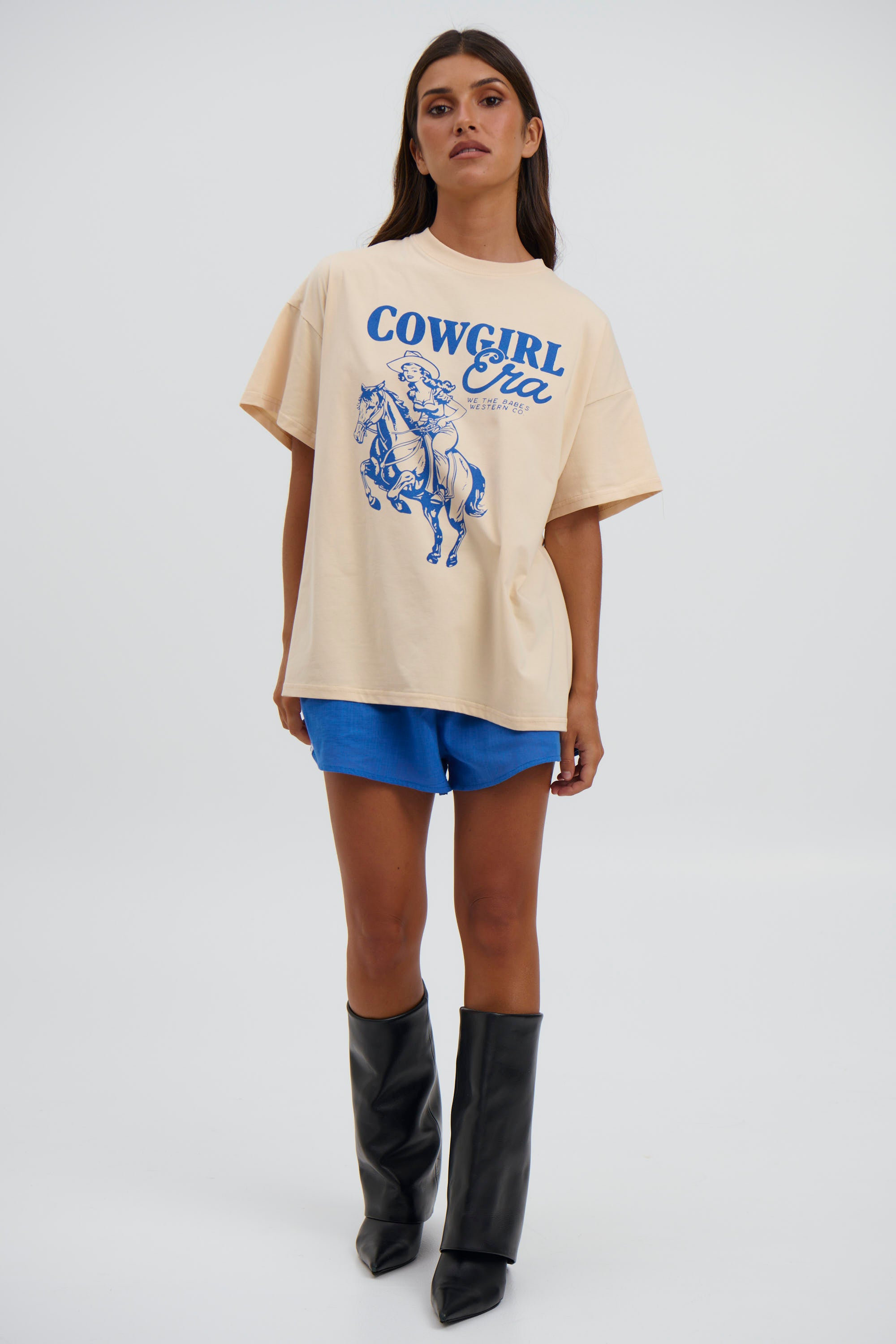 Cowgirl Era Top Beige - FINAL SALE