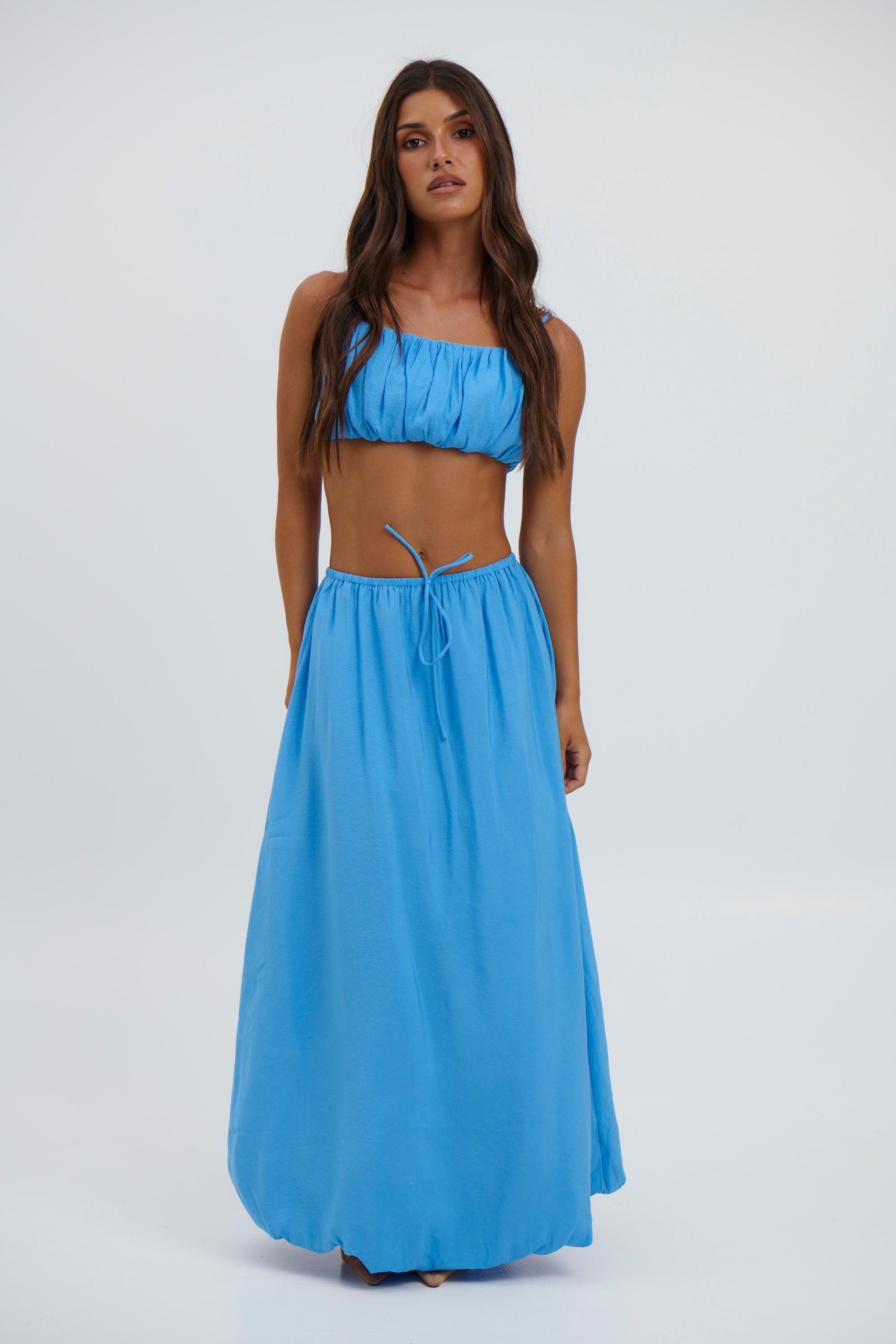 Zarela Maxi Skirt Blue - FINAL SALE