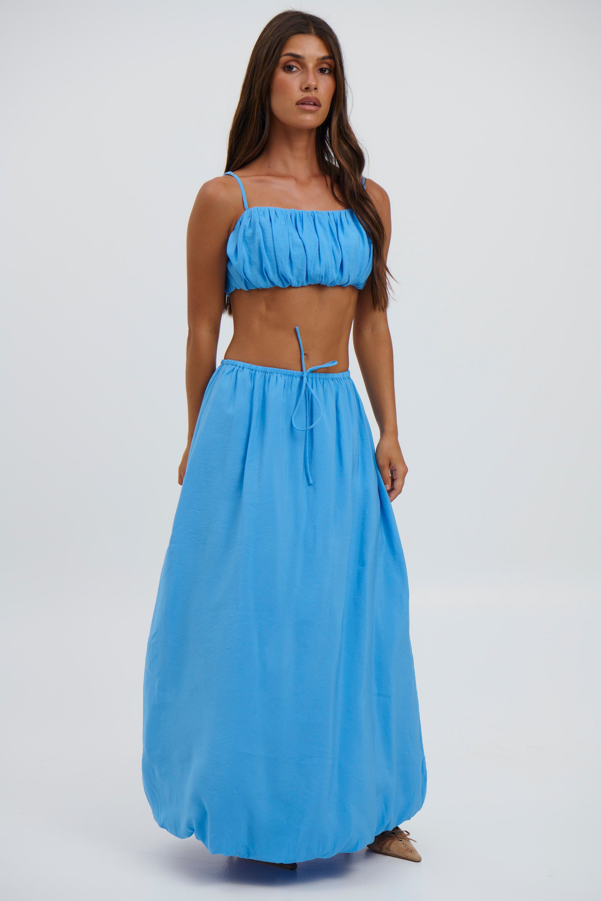 Zarela Maxi Skirt Blue - FINAL SALE