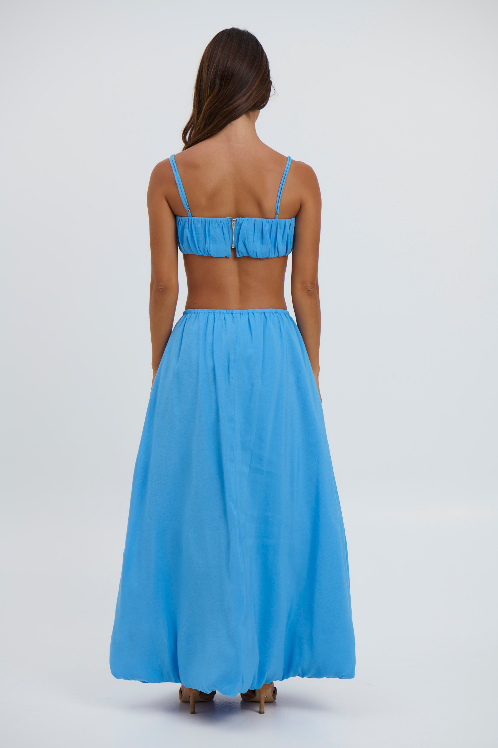 Zarela Maxi Skirt Blue - FINAL SALE