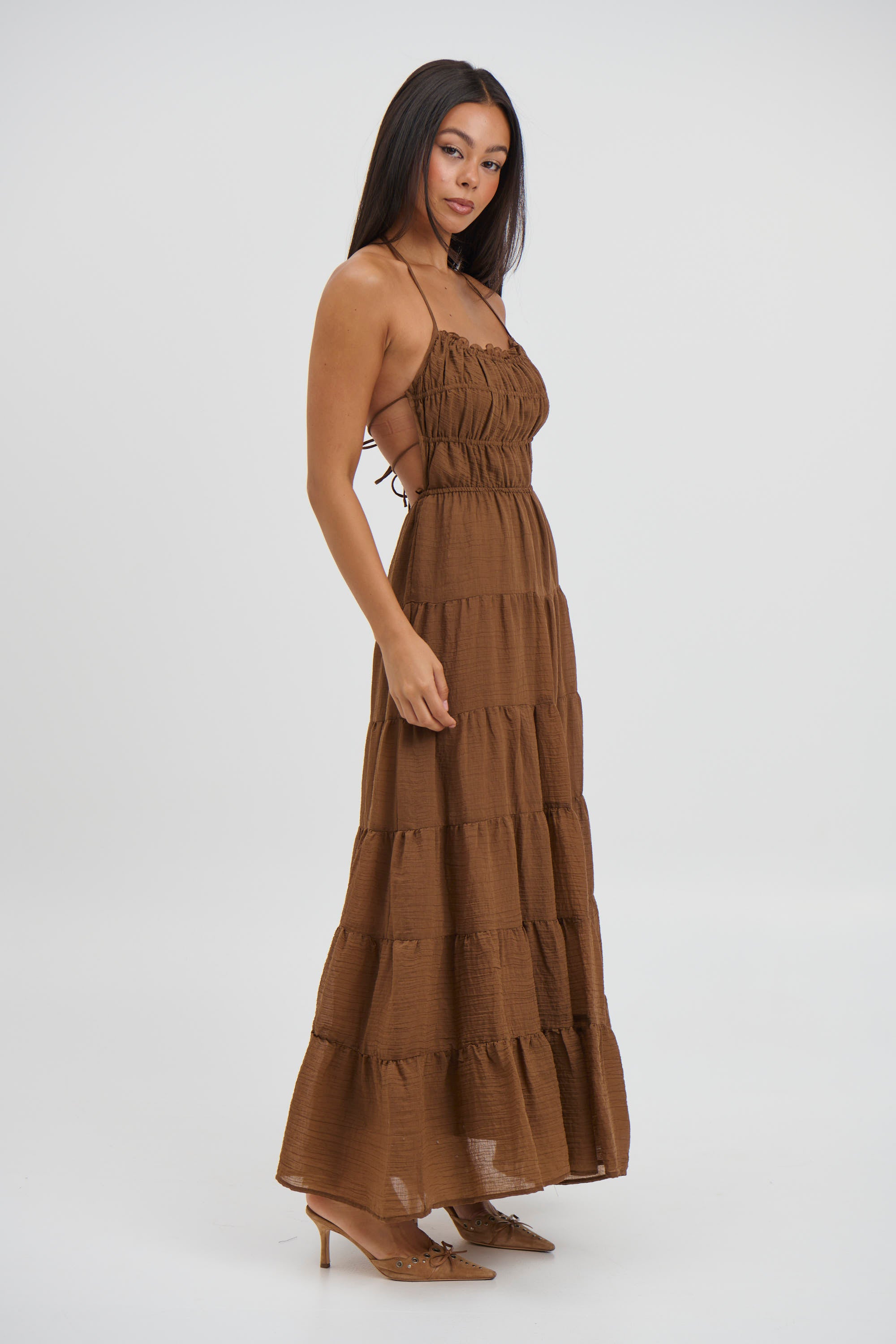Esther Maxi Dress Chocolate