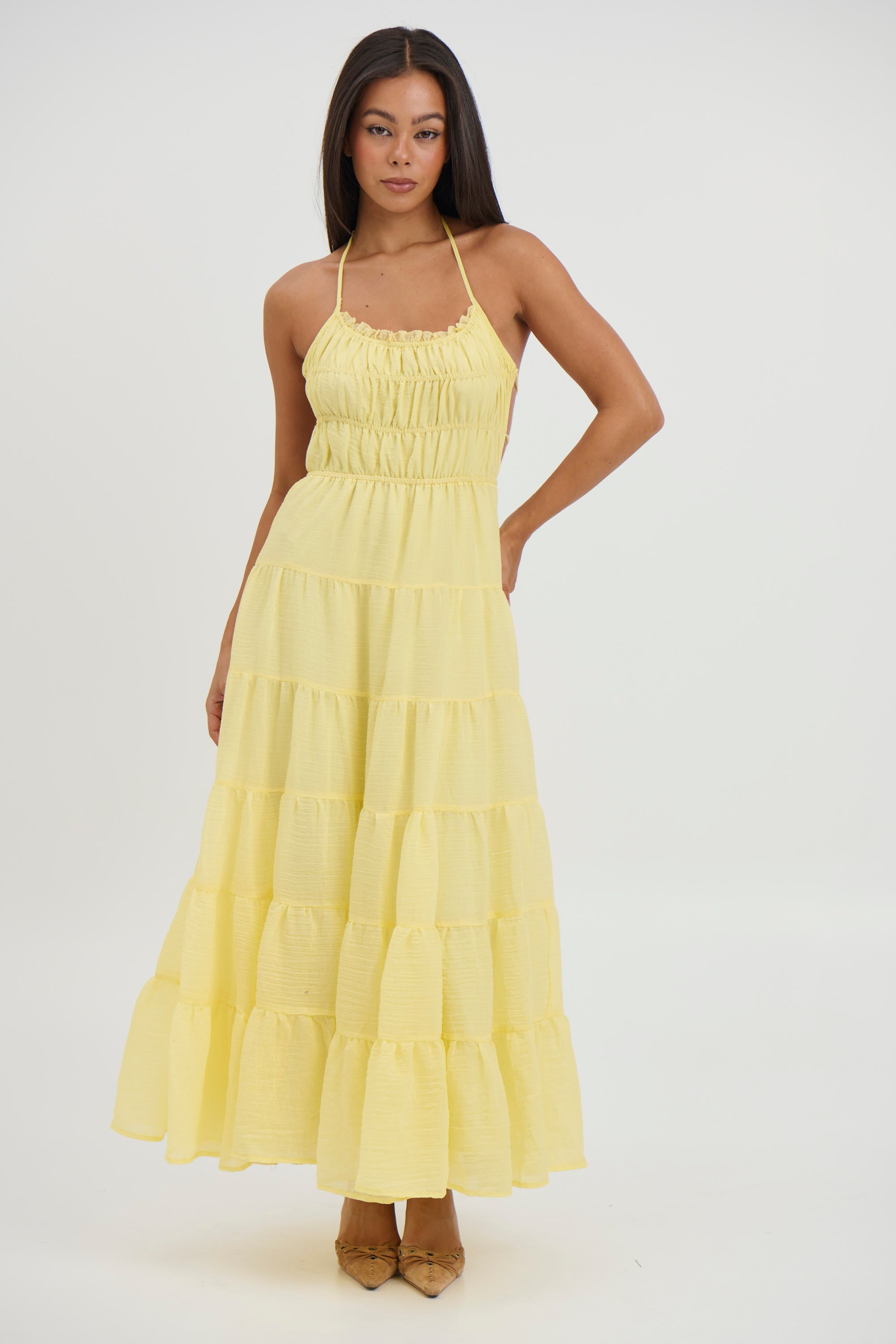 Esther Maxi Dress Lemon - FINAL SALE
