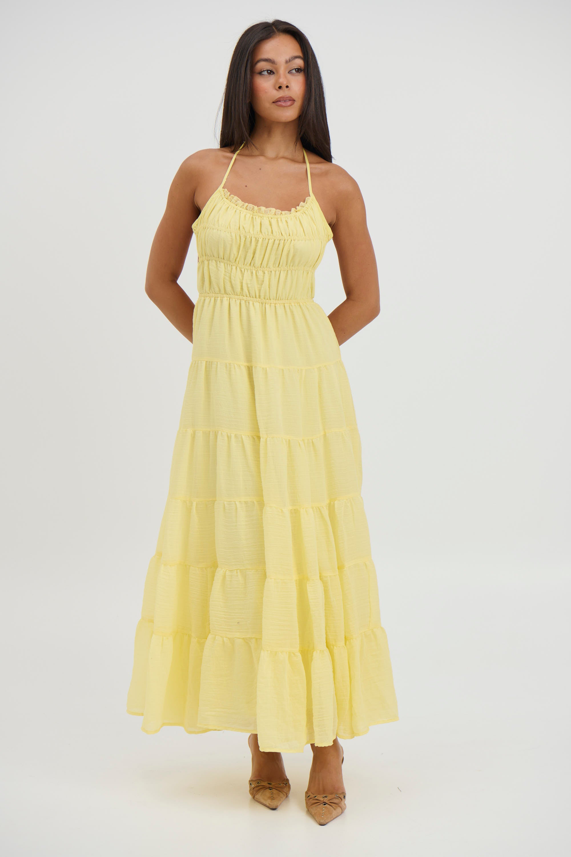 Esther Maxi Dress Lemon - FINAL SALE